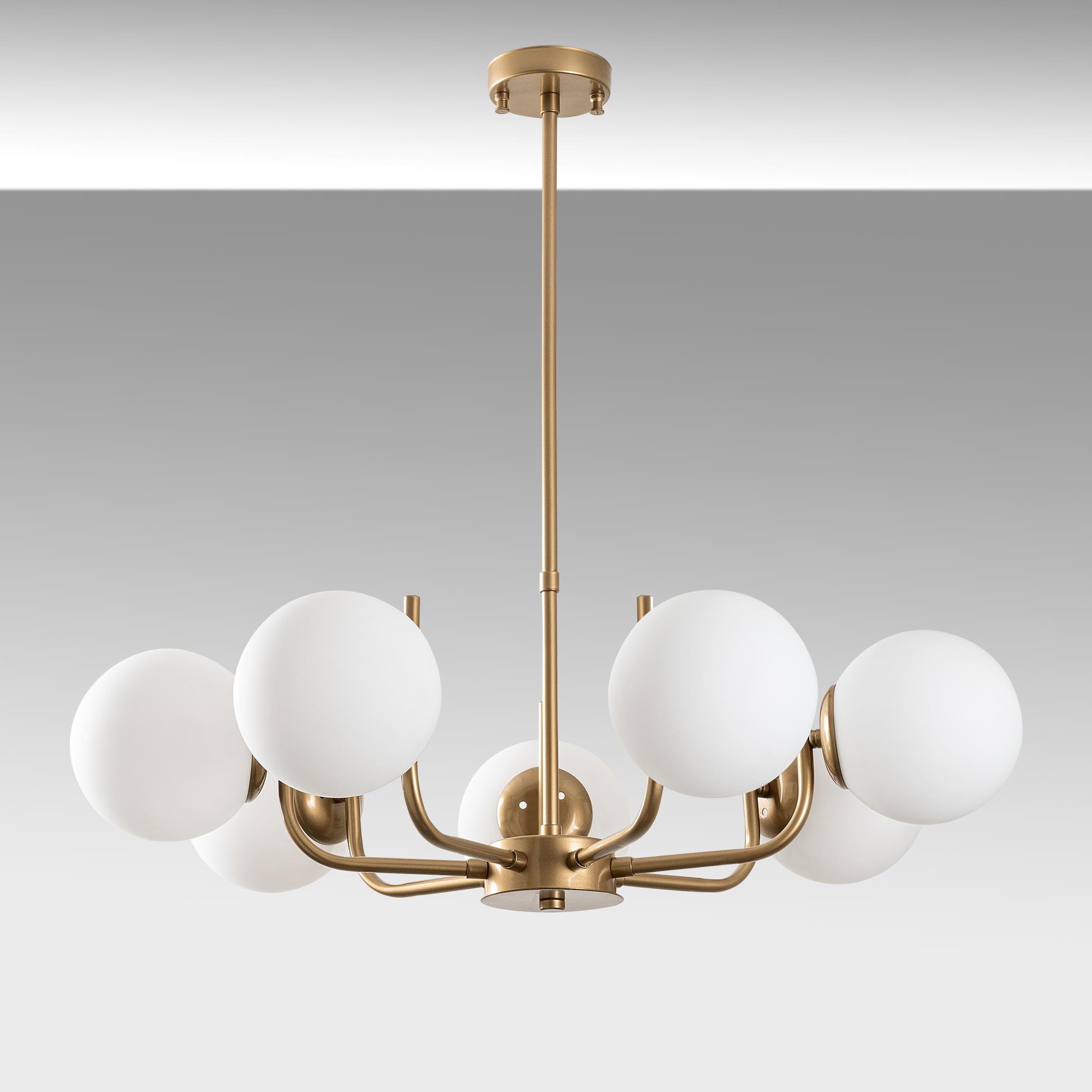ANTLER-13774, CAMLI 7'Lİ AVİZE 