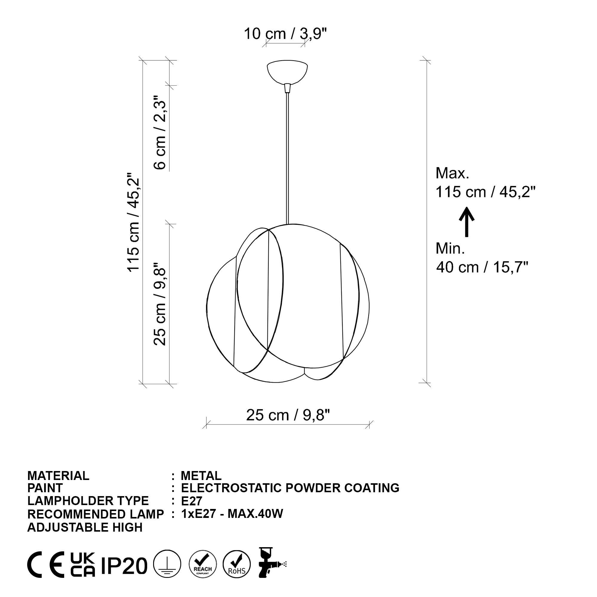 CORNER-13778, METAL TEKLİ  SARKIT