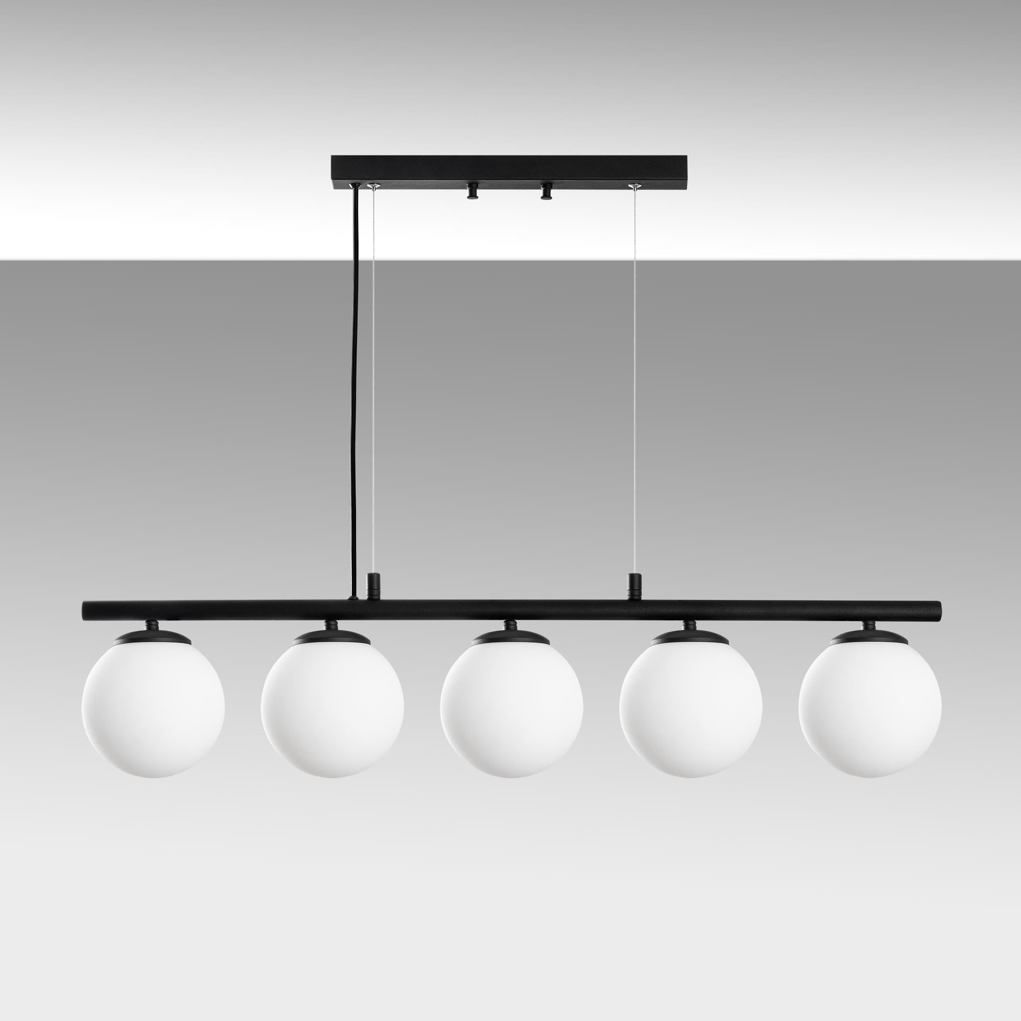 DUAL-13763, CAMLI 5'Lİ AVİZE 