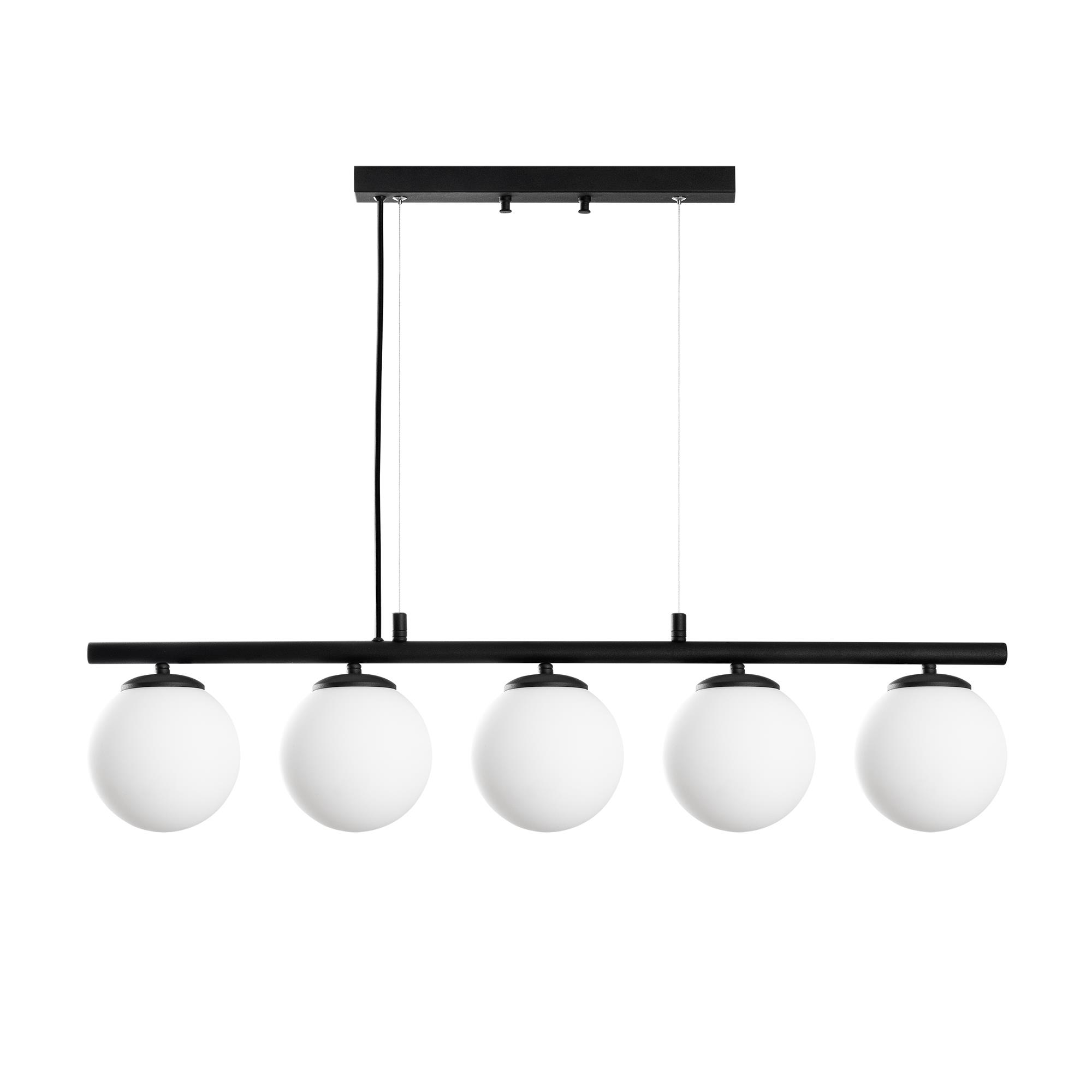 DUAL-13763, CAMLI 5'Lİ AVİZE 