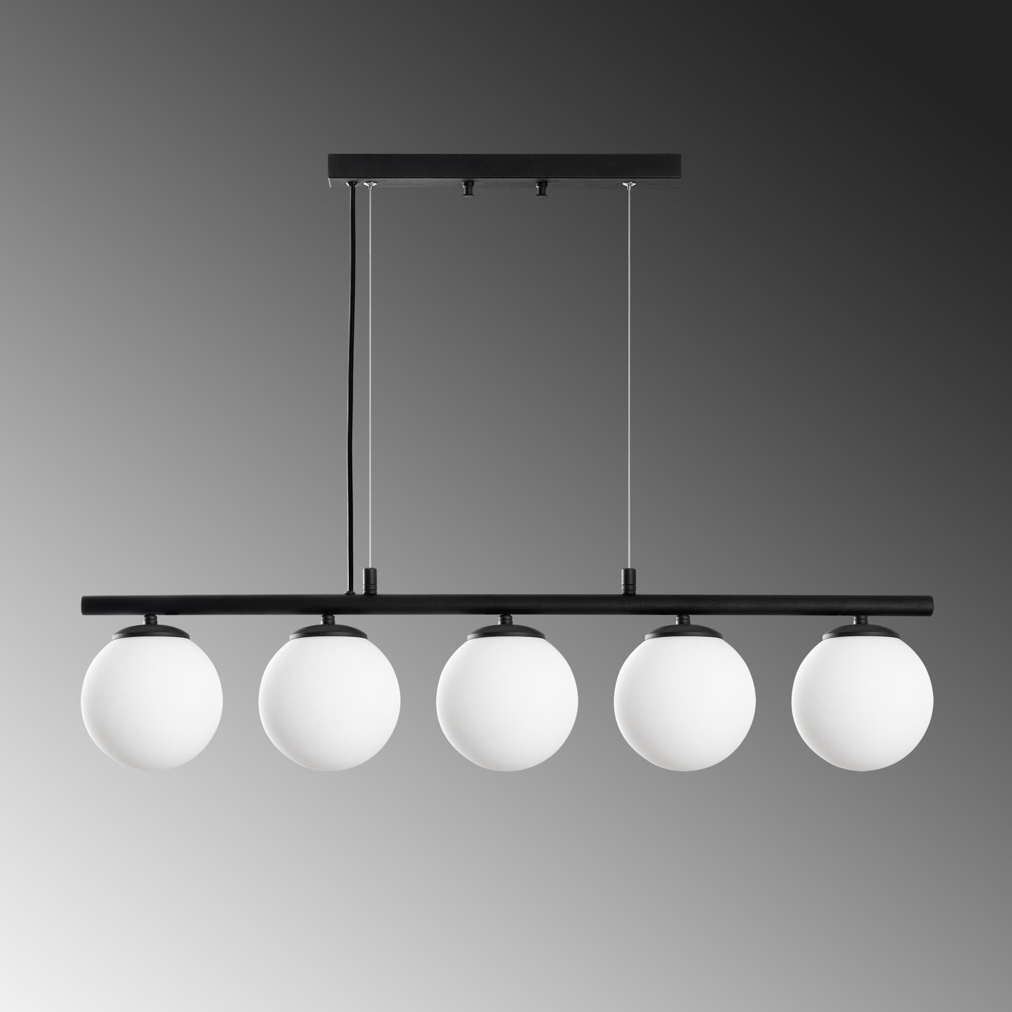 DUAL-13763, CAMLI 5'Lİ AVİZE 