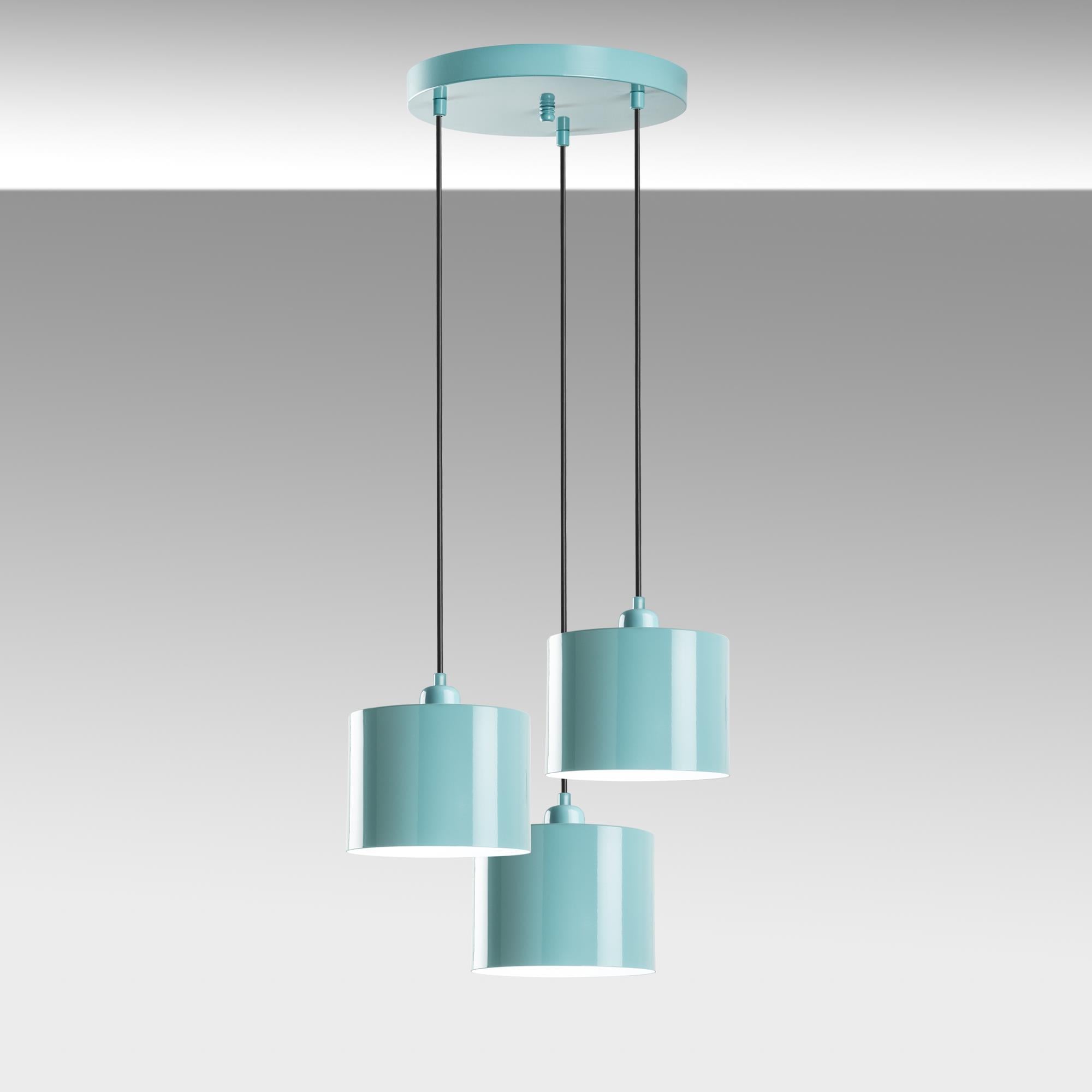 DUZ-195TURQUOISE-3, METAL SIVAMA 3'LÜ TEPSİ SARKIT