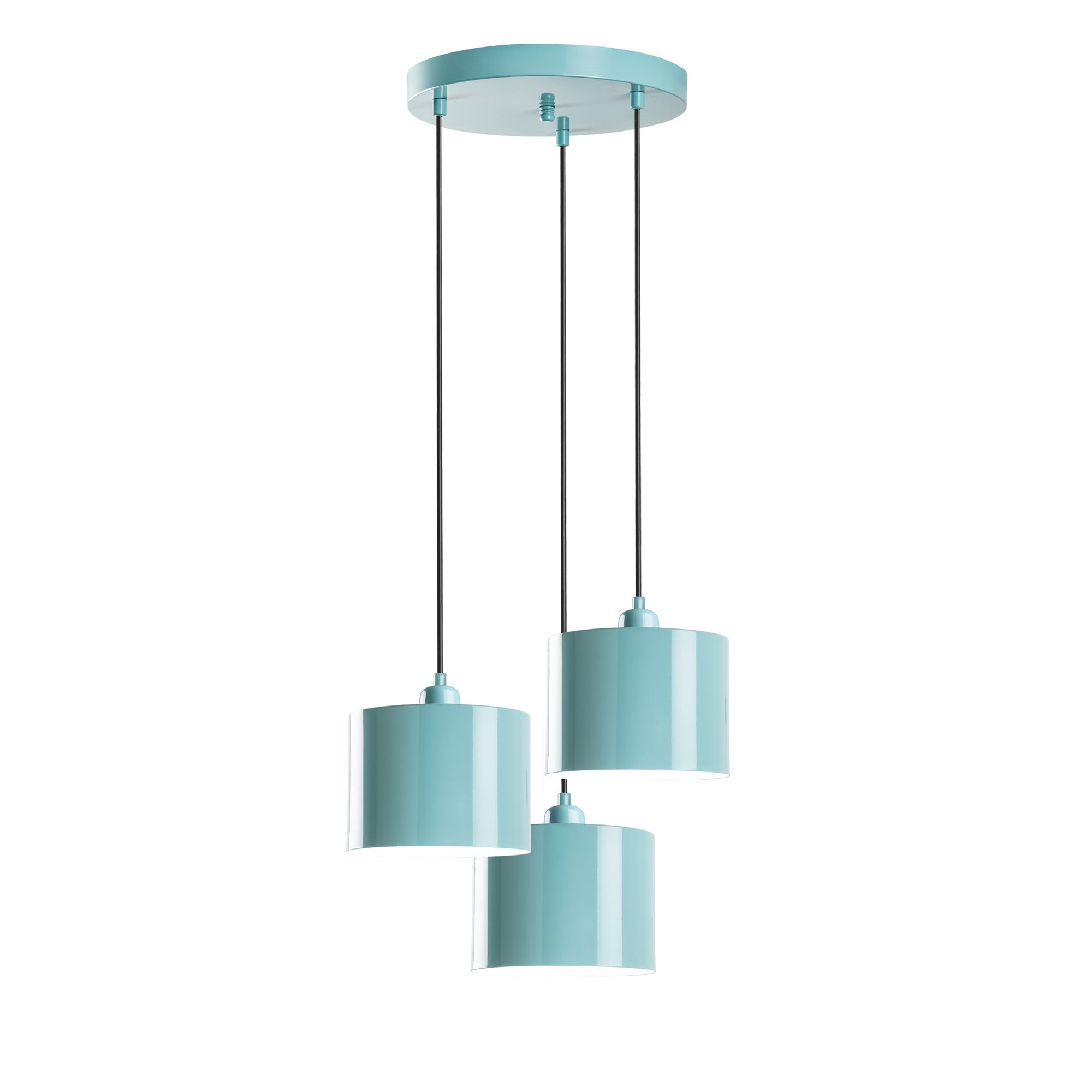 DUZ-195TURQUOISE-3, METAL SIVAMA 3'LÜ TEPSİ SARKIT
