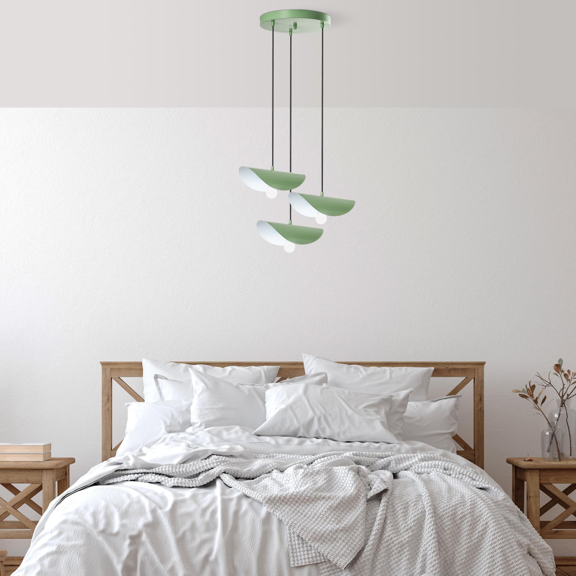EGER-MR-964-MINTGREEN, METAL SIVAMA 3'LÜ TEPSİ SARKIT