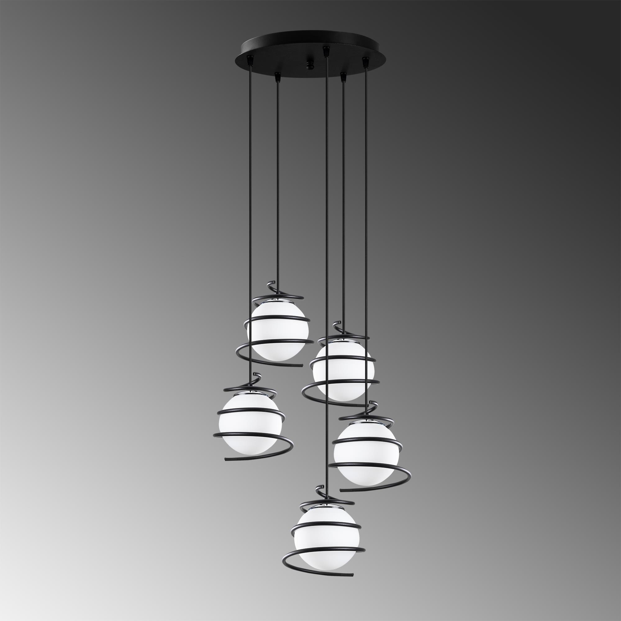ELEGANCE-706-4, CAMLI 5'Lİ TEPSİ SARKIT
