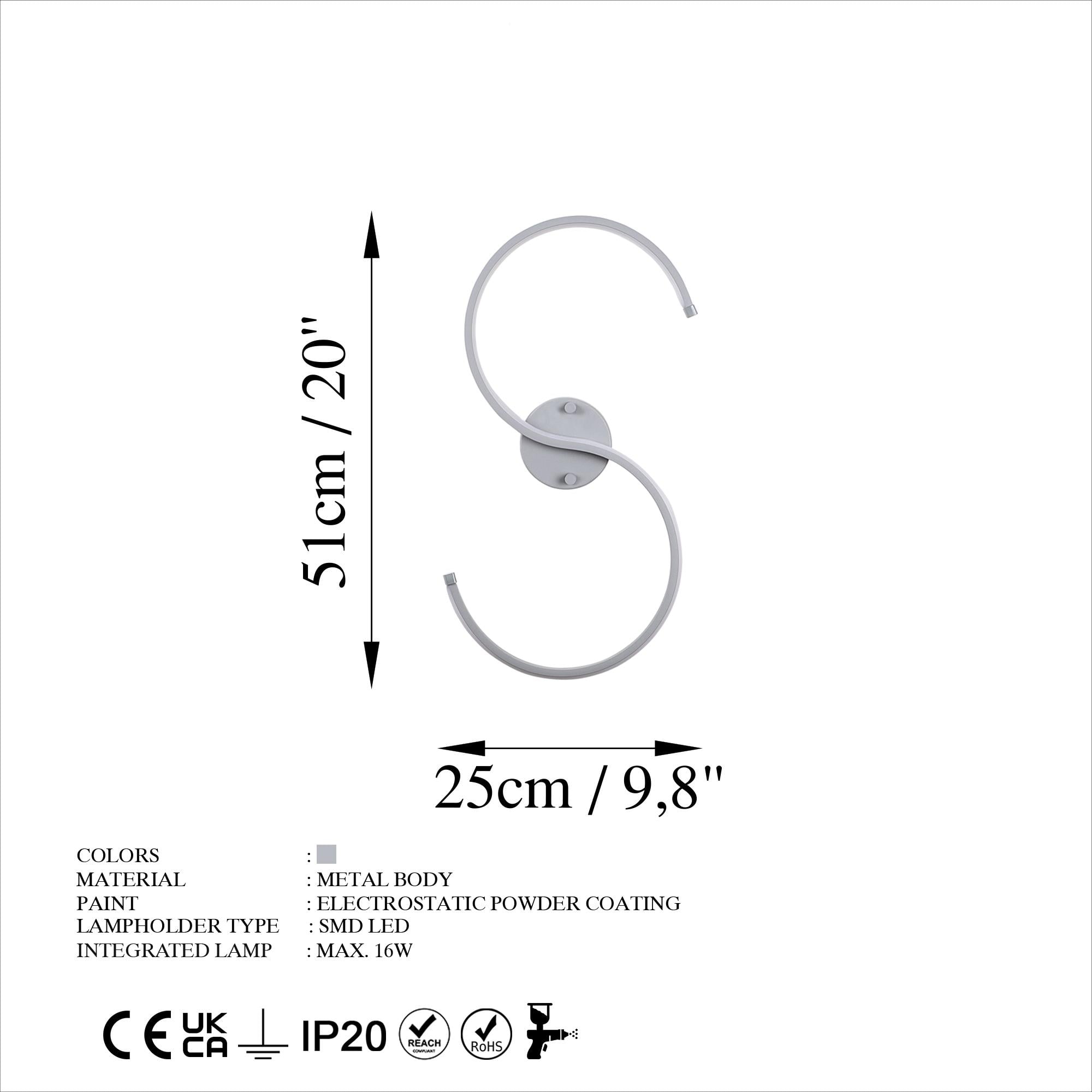 ES-13582, LED'Lİ APLİK