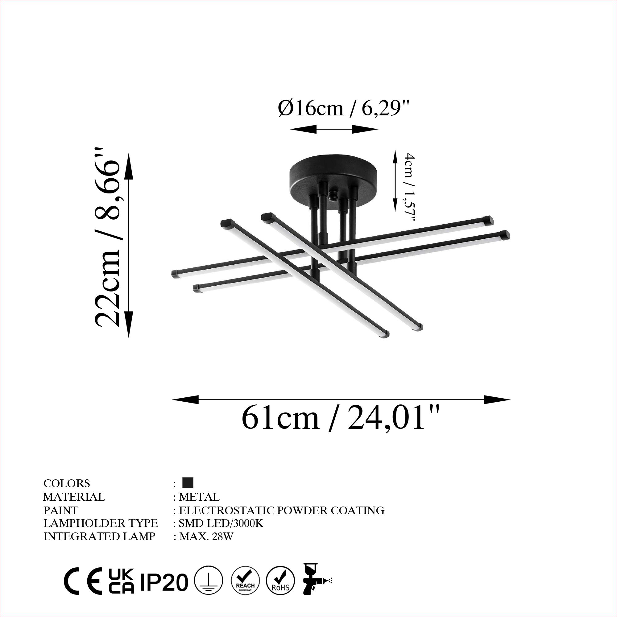 EXHAUST-13661, LED'Lİ PLAFÖNYER