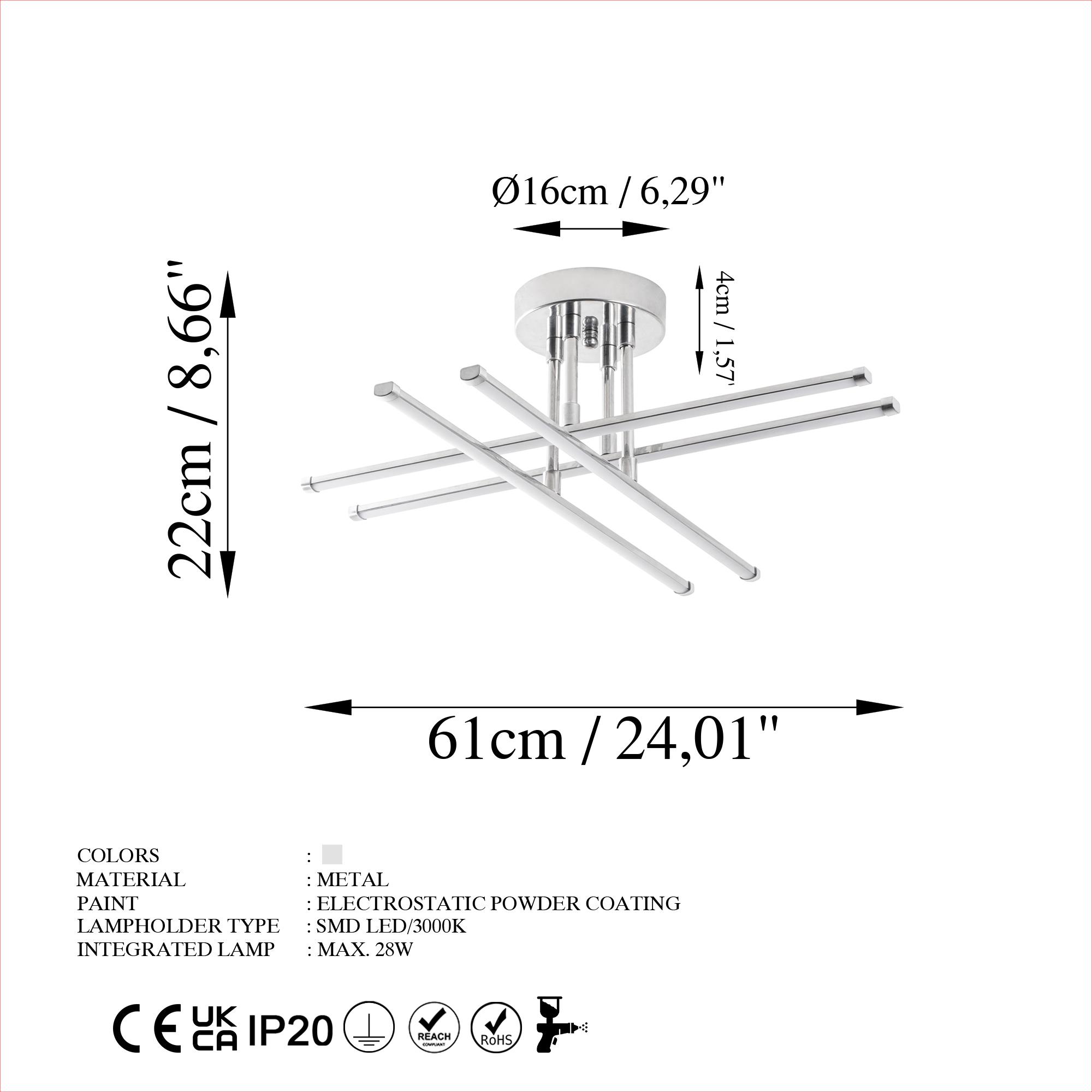 EXHAUST-13662, LED'Lİ PLAFÖNYER