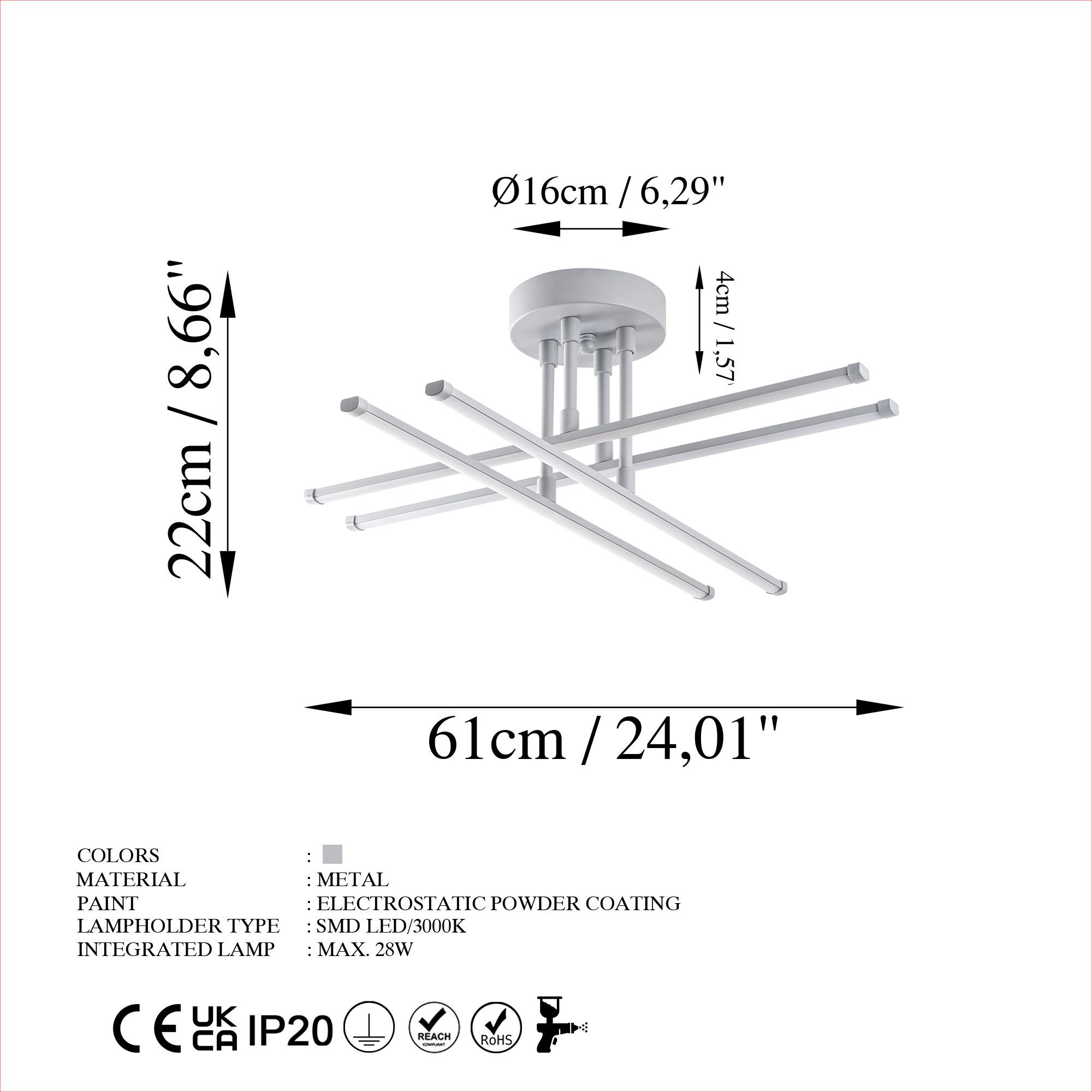 EXHAUST-13663, LED'Lİ PLAFÖNYER