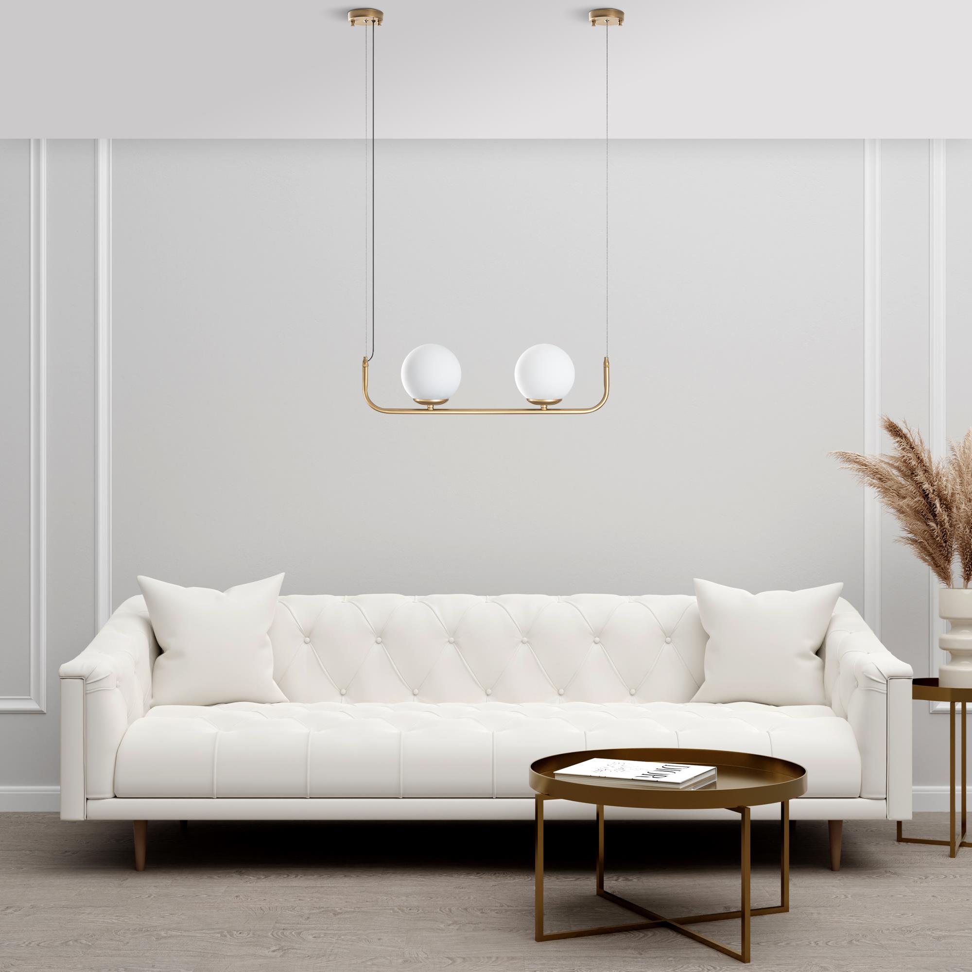 FARUK-13711, CAMLI 2'Lİ AVİZE 