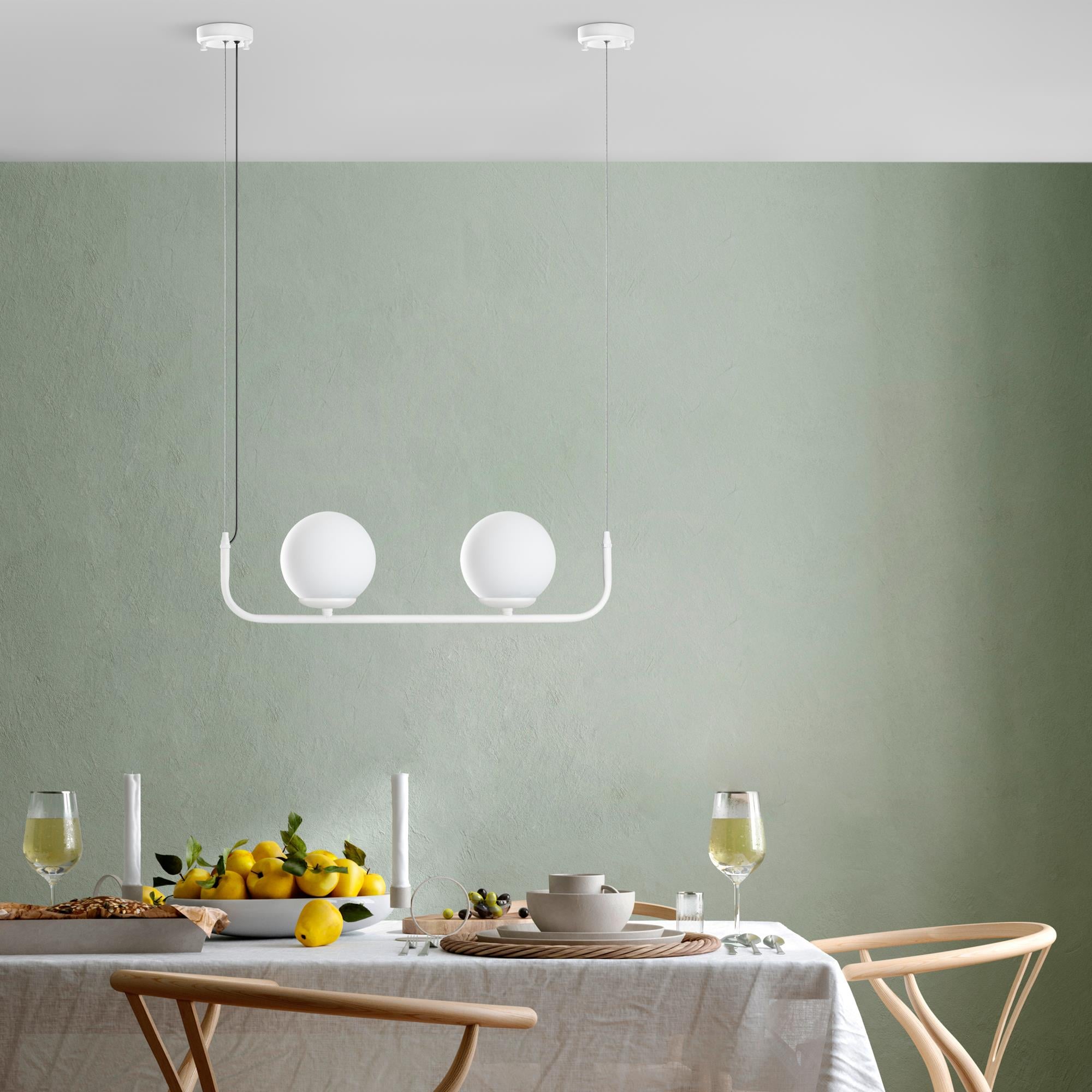 FARUK-13712, CAMLI 2'Lİ AVİZE 