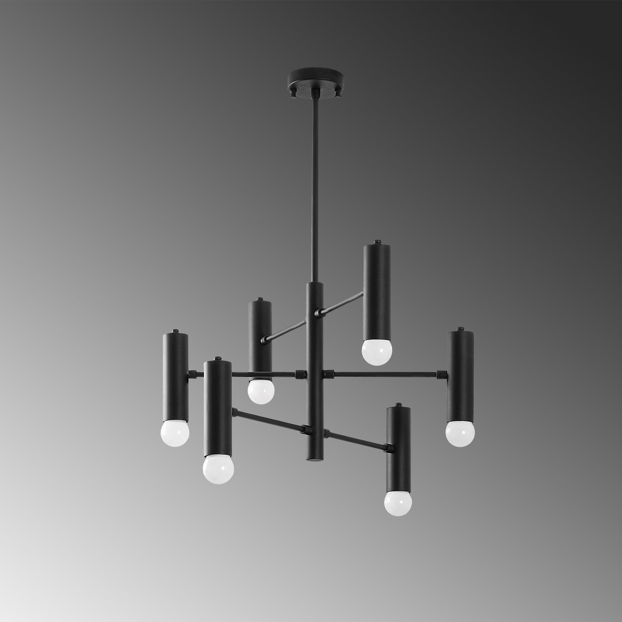 GHARIB-13266, METAL 6'LI AVİZE 