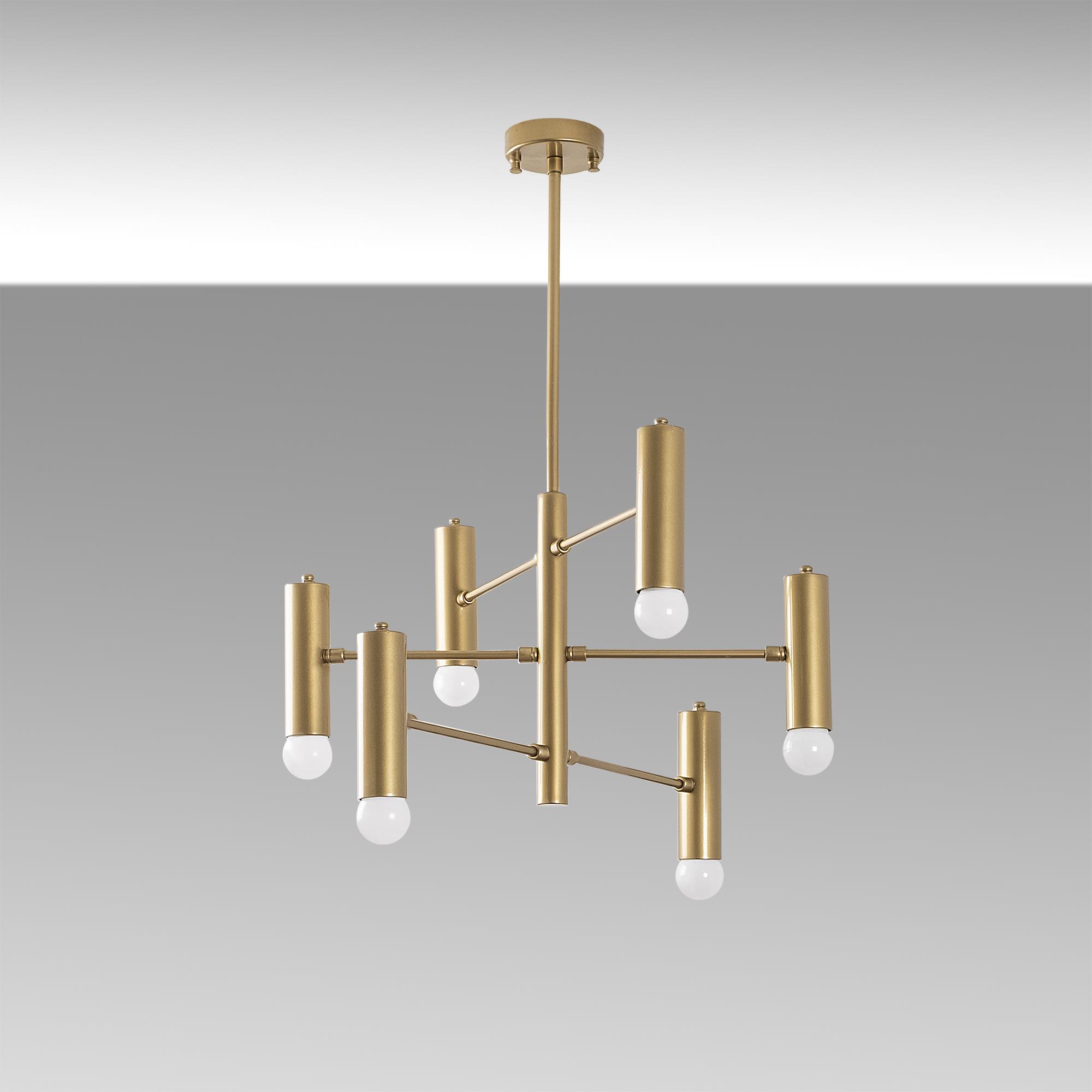 GHARIB-13267, METAL 6'LI AVİZE 