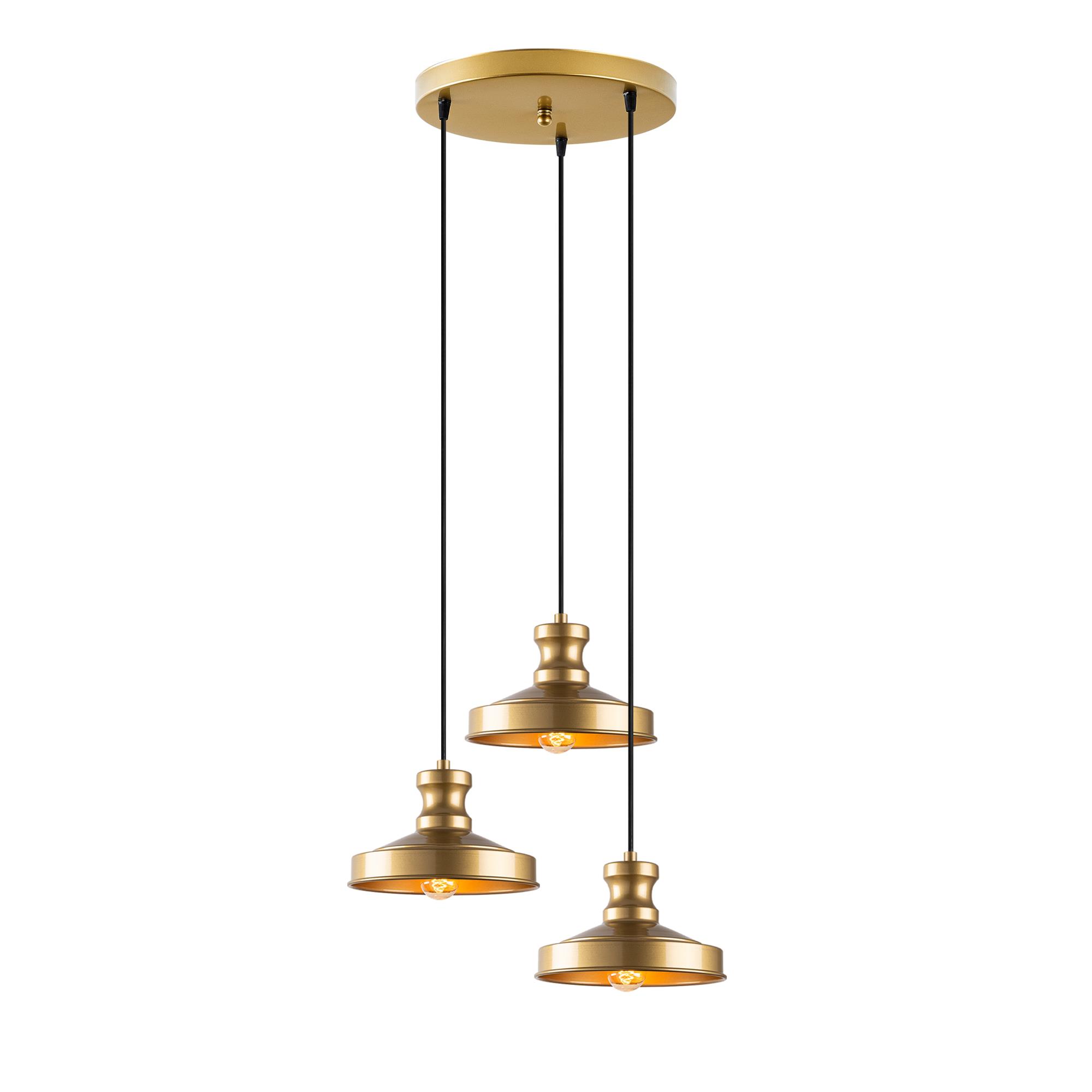 GULLU-182GOLD-3, METAL SIVAMA 3'LÜ TEPSİ SARKIT