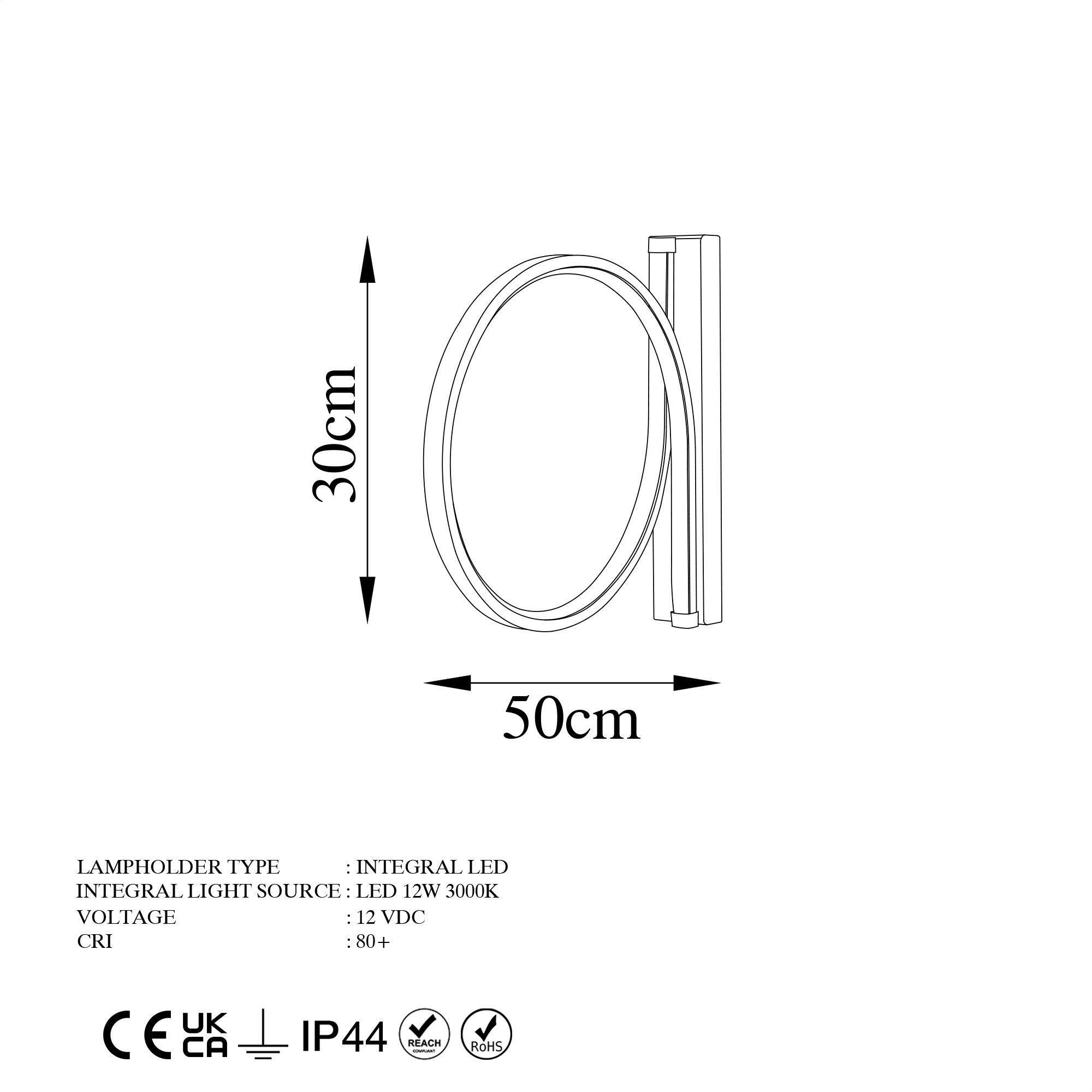 HALKA-13305, LED'Lİ APLİK