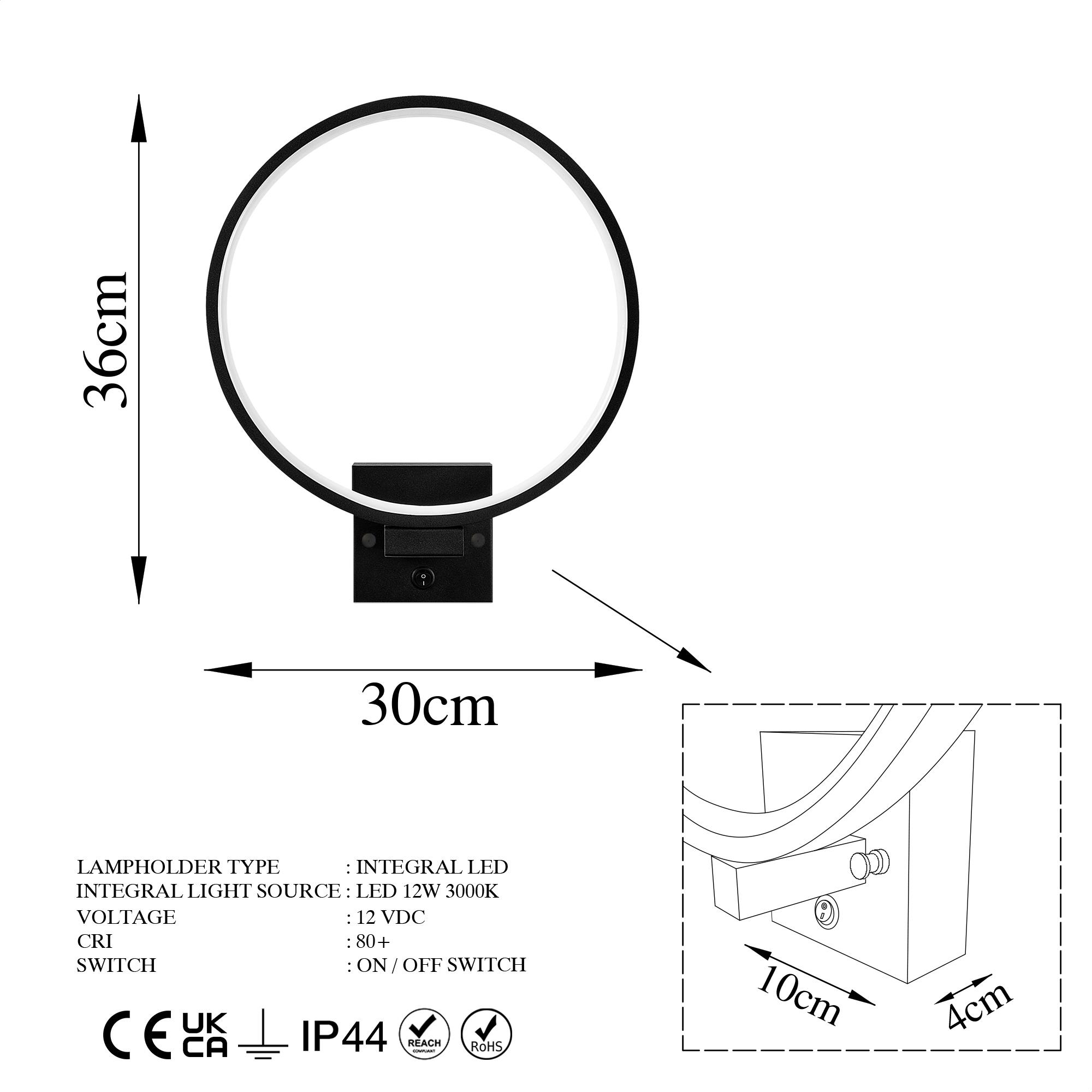 HALKA-13309, LED'Lİ APLİK
