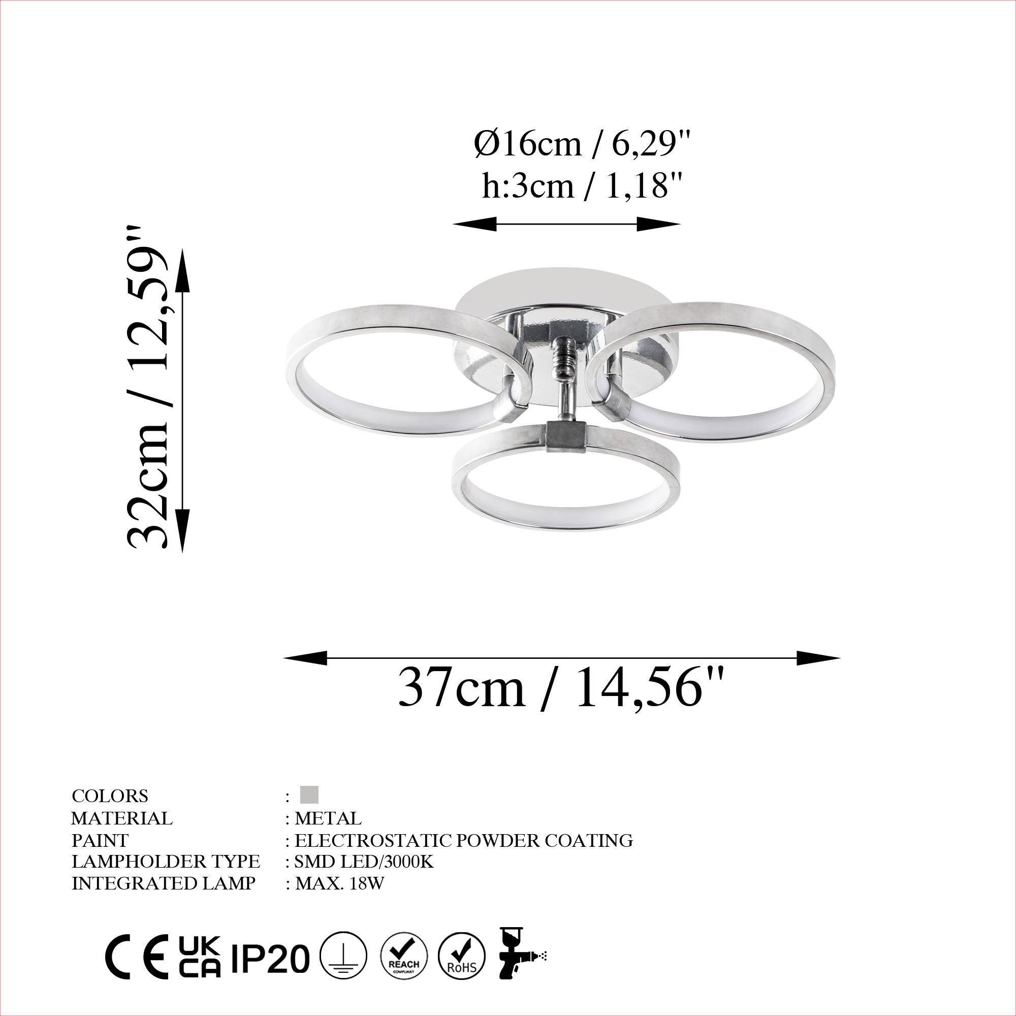 HALKA-13312, LED'Lİ PLAFÖNYER