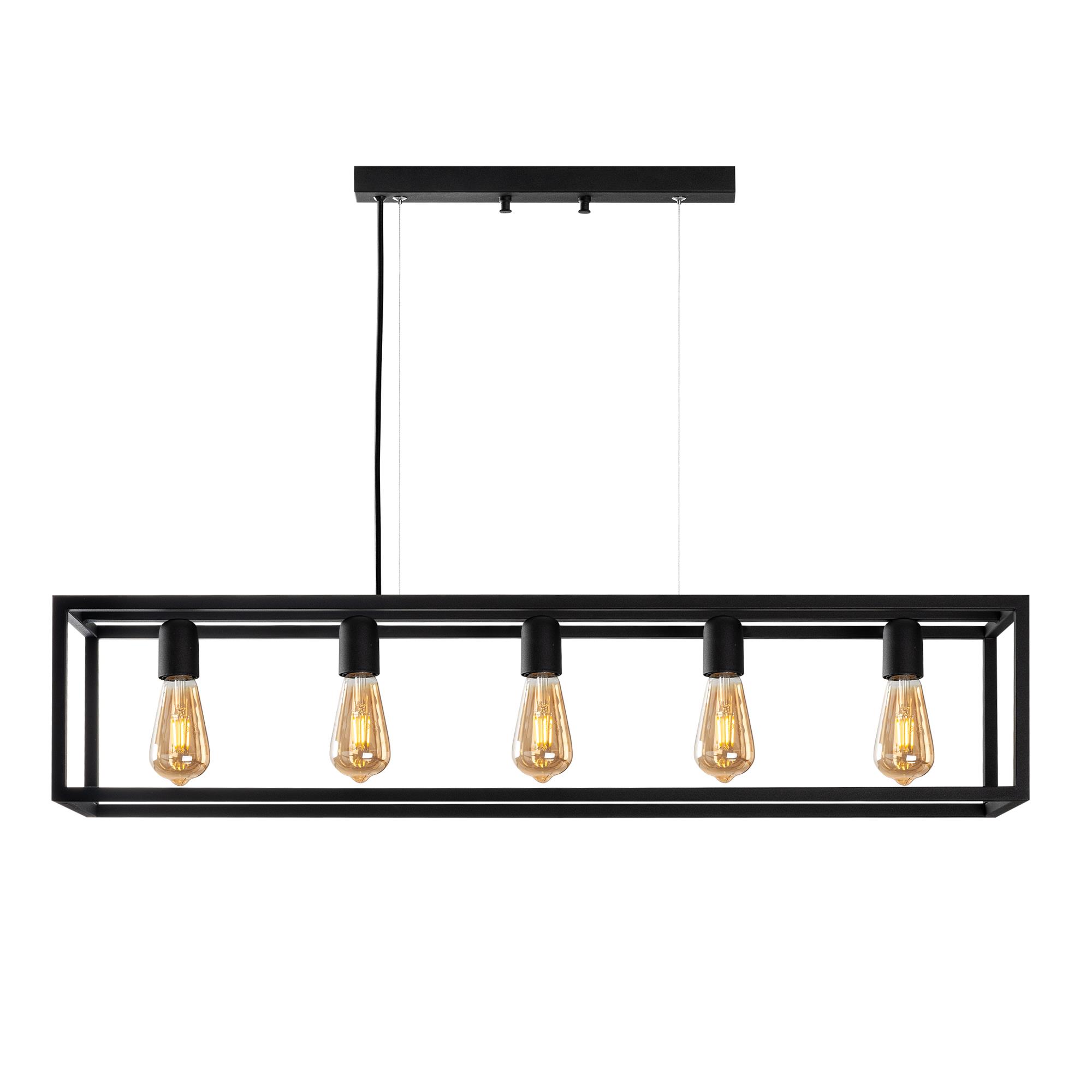 KAFES-13748, RUSTİK  5'Lİ AVİZE 