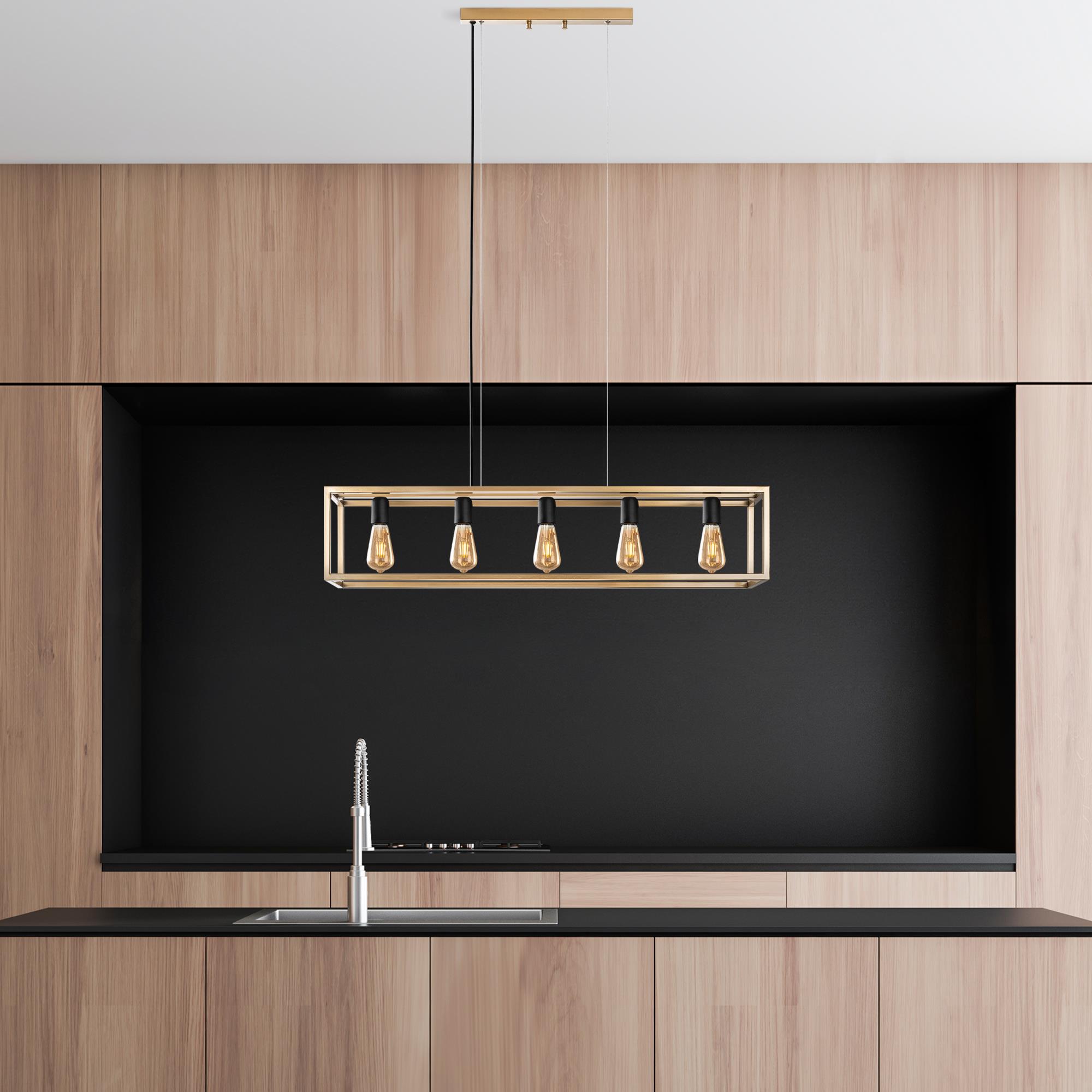KAFES-13749, RUSTİK  5'Lİ AVİZE 