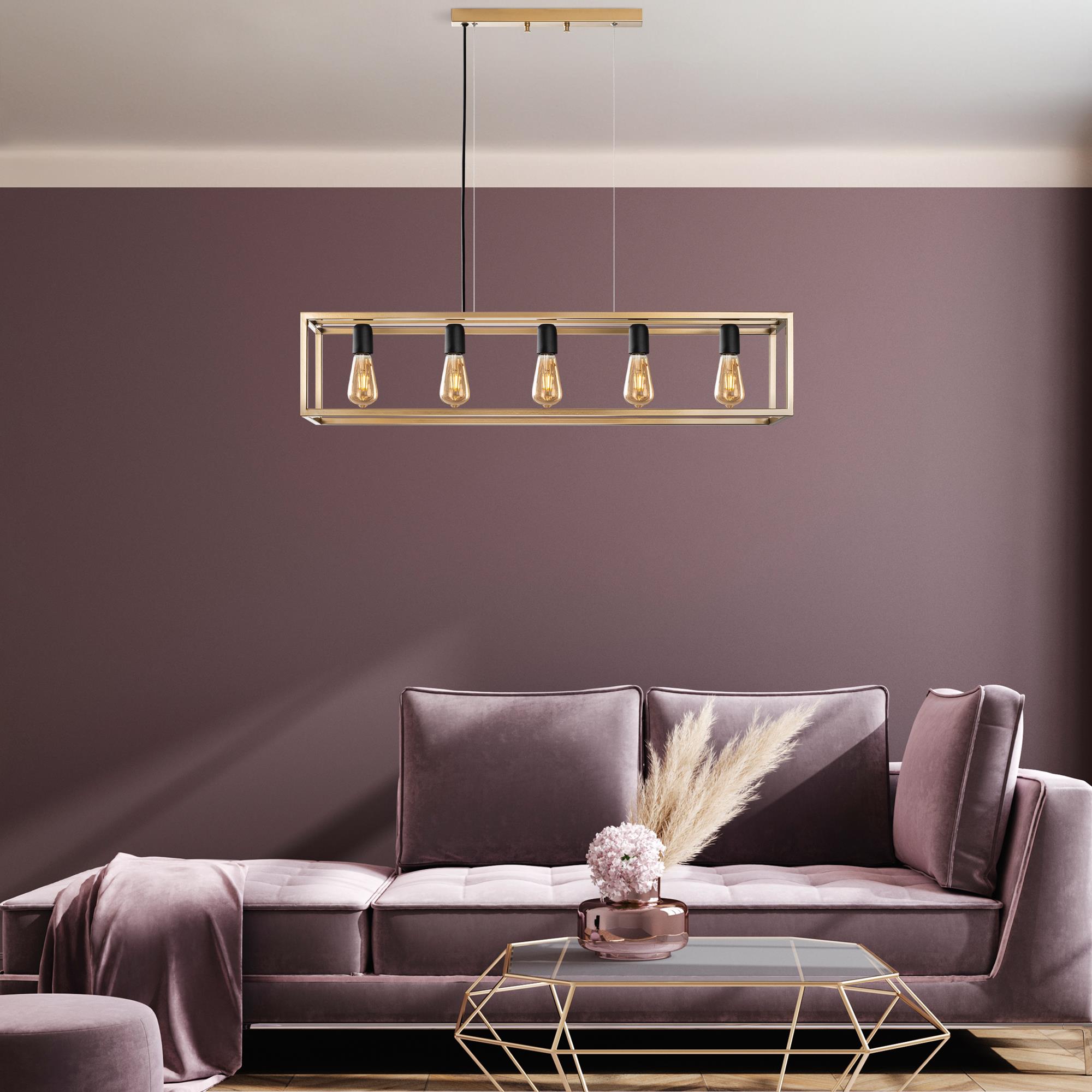 KAFES-13749, RUSTİK  5'Lİ AVİZE 
