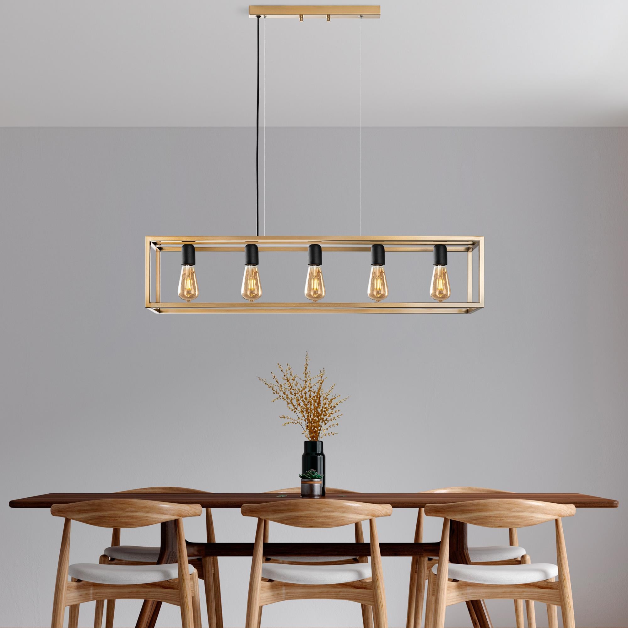 KAFES-13749, RUSTİK  5'Lİ AVİZE 