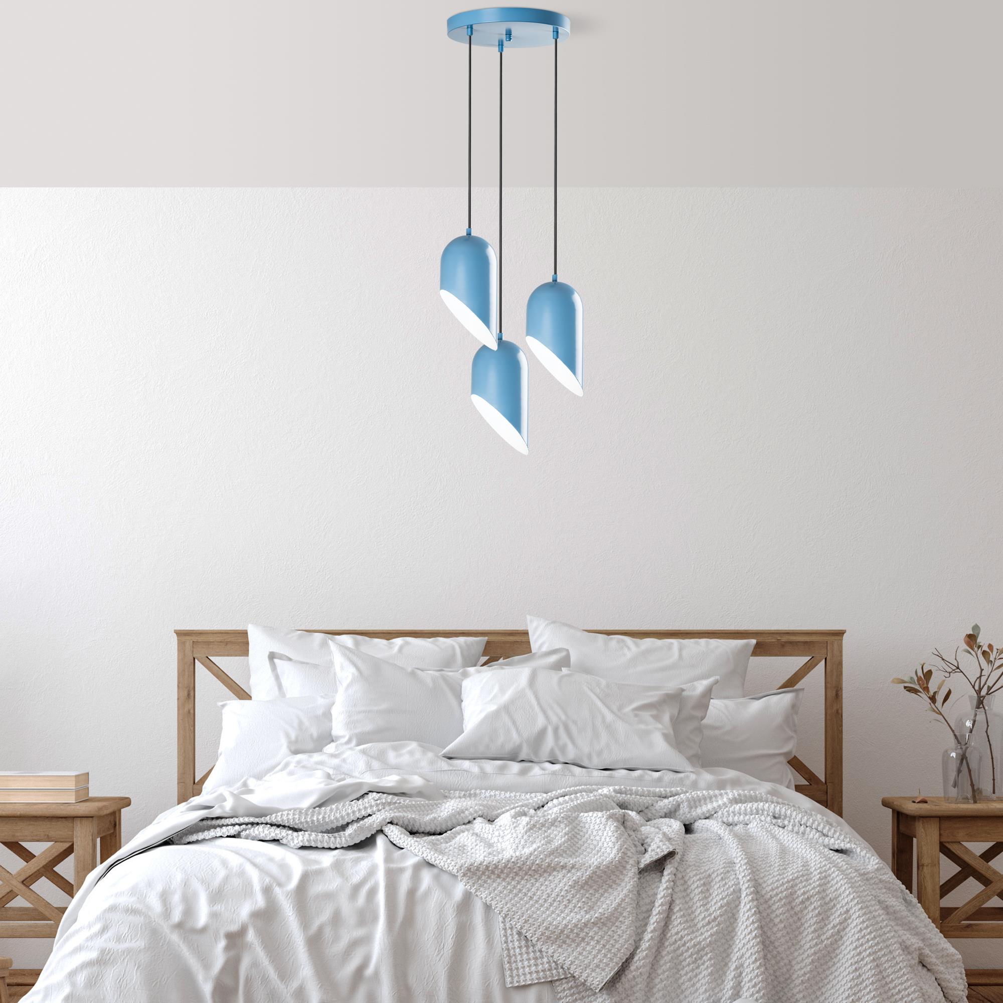 KESIK-6176-3-LIGHTBLUE, METAL SIVAMA 3'LÜ TEPSİ SARKIT