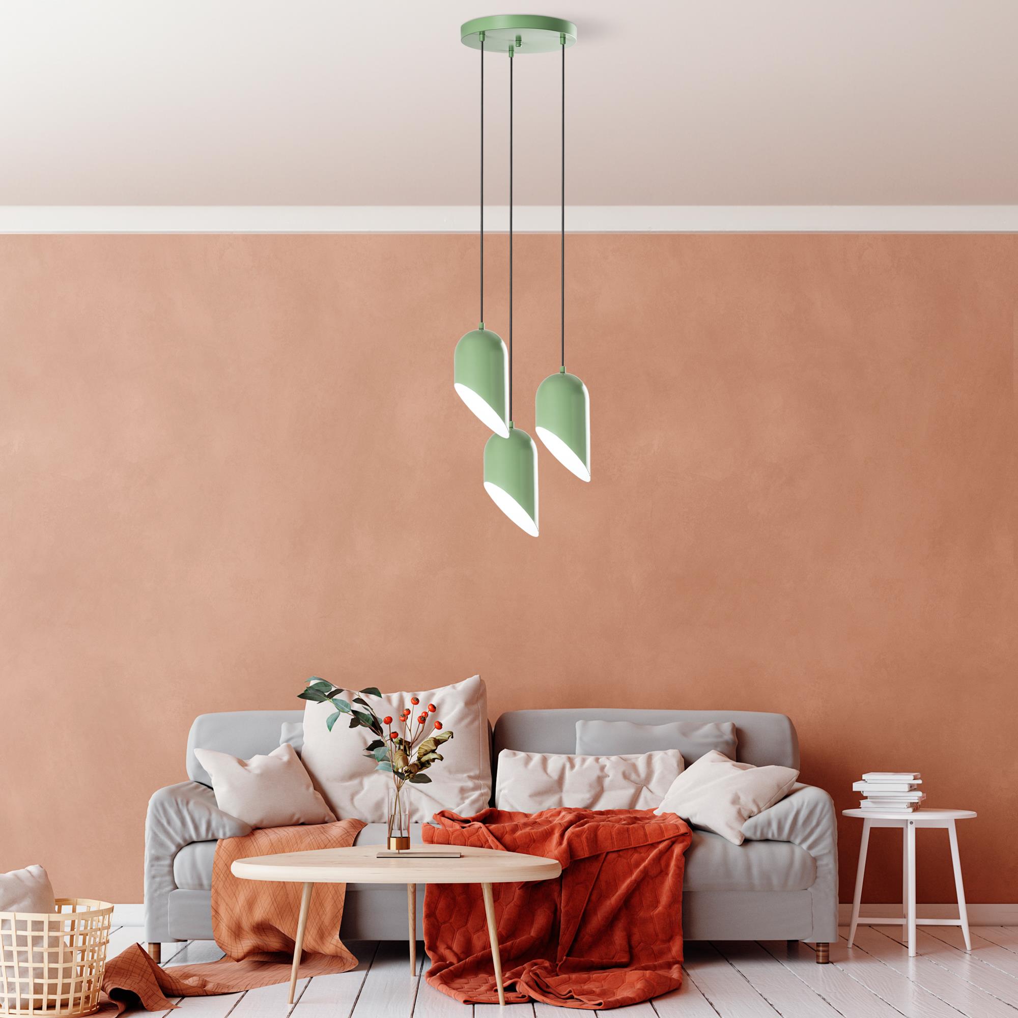 KESIK-6176-3-MINTGREEN, METAL SIVAMA 3'LÜ TEPSİ SARKIT