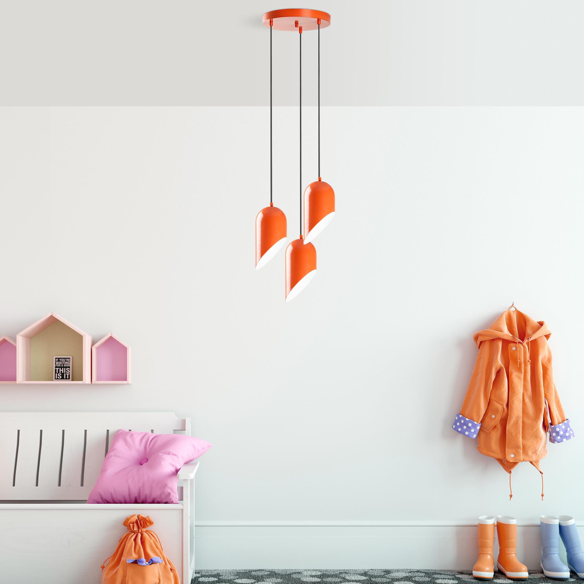 KESIK-6176-3-ORANGE, METAL SIVAMA 3'LÜ TEPSİ SARKIT