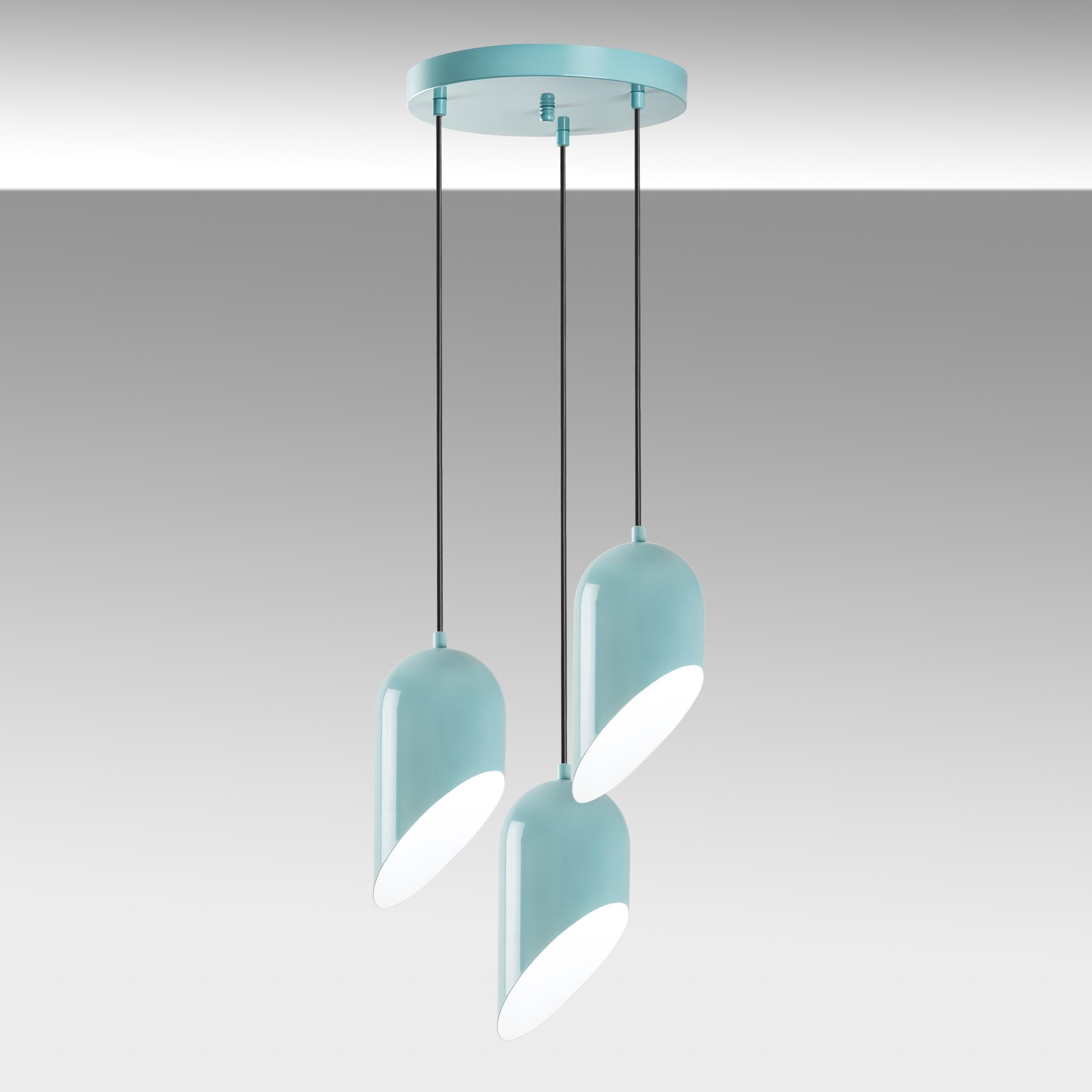 KESIK-6176-3-TURQUOISE, METAL SIVAMA 3'LÜ TEPSİ SARKIT
