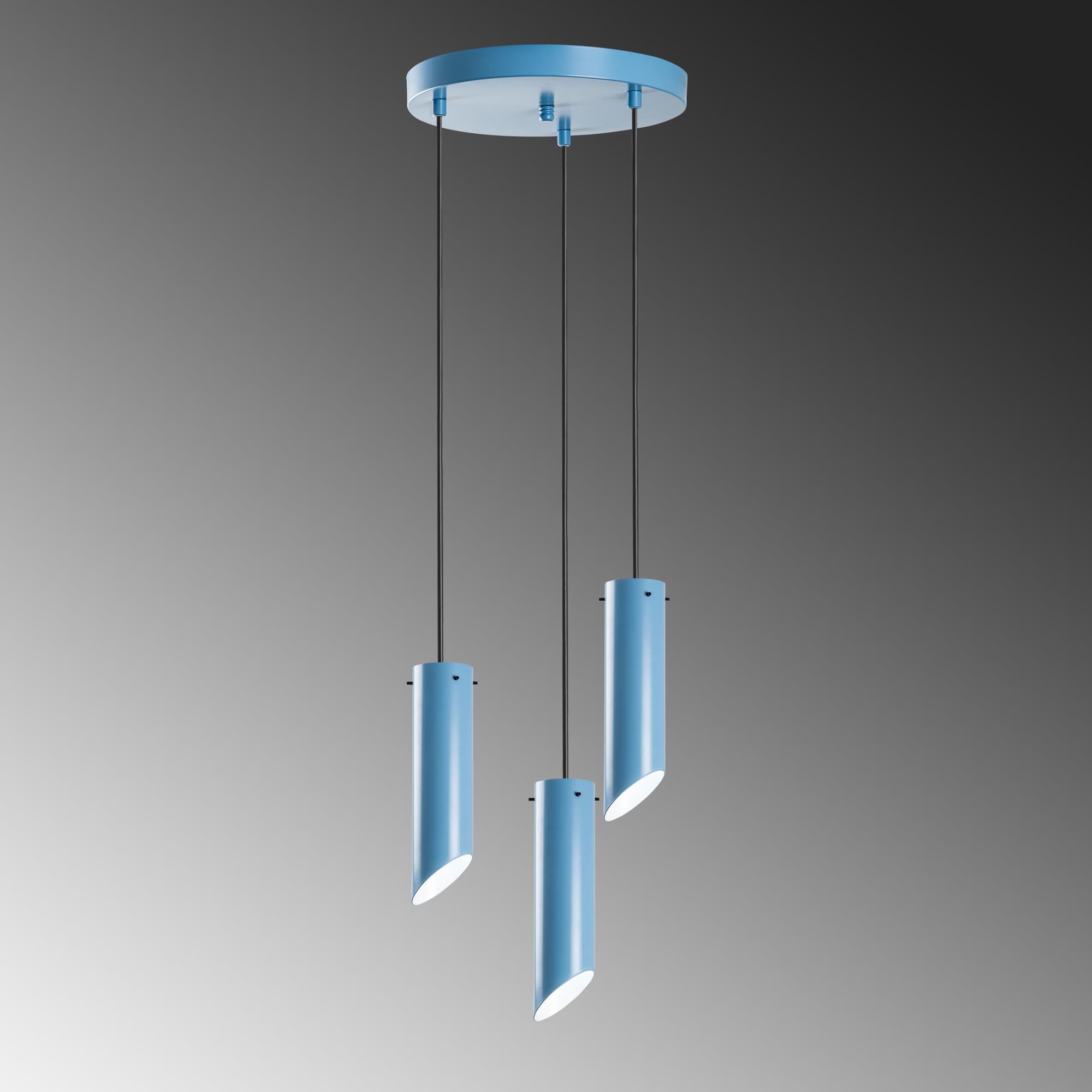KESIK-6916-LIGHTBLUE, METAL SIVAMA 3'LÜ TEPSİ SARKIT