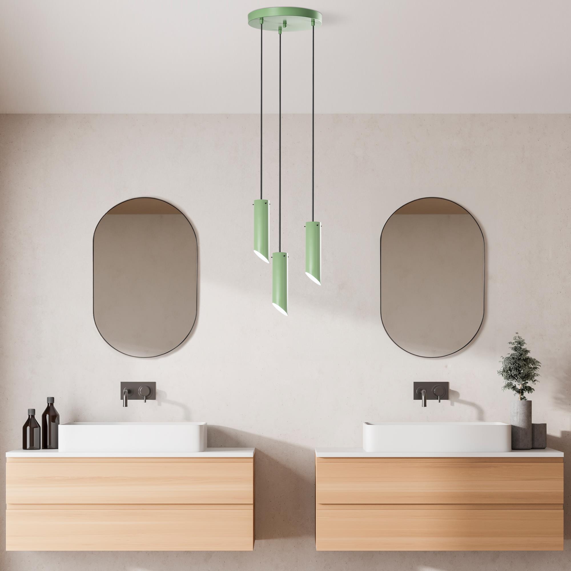 KESIK-6916-MINTGREEN, METAL SIVAMA 3'LÜ TEPSİ SARKIT