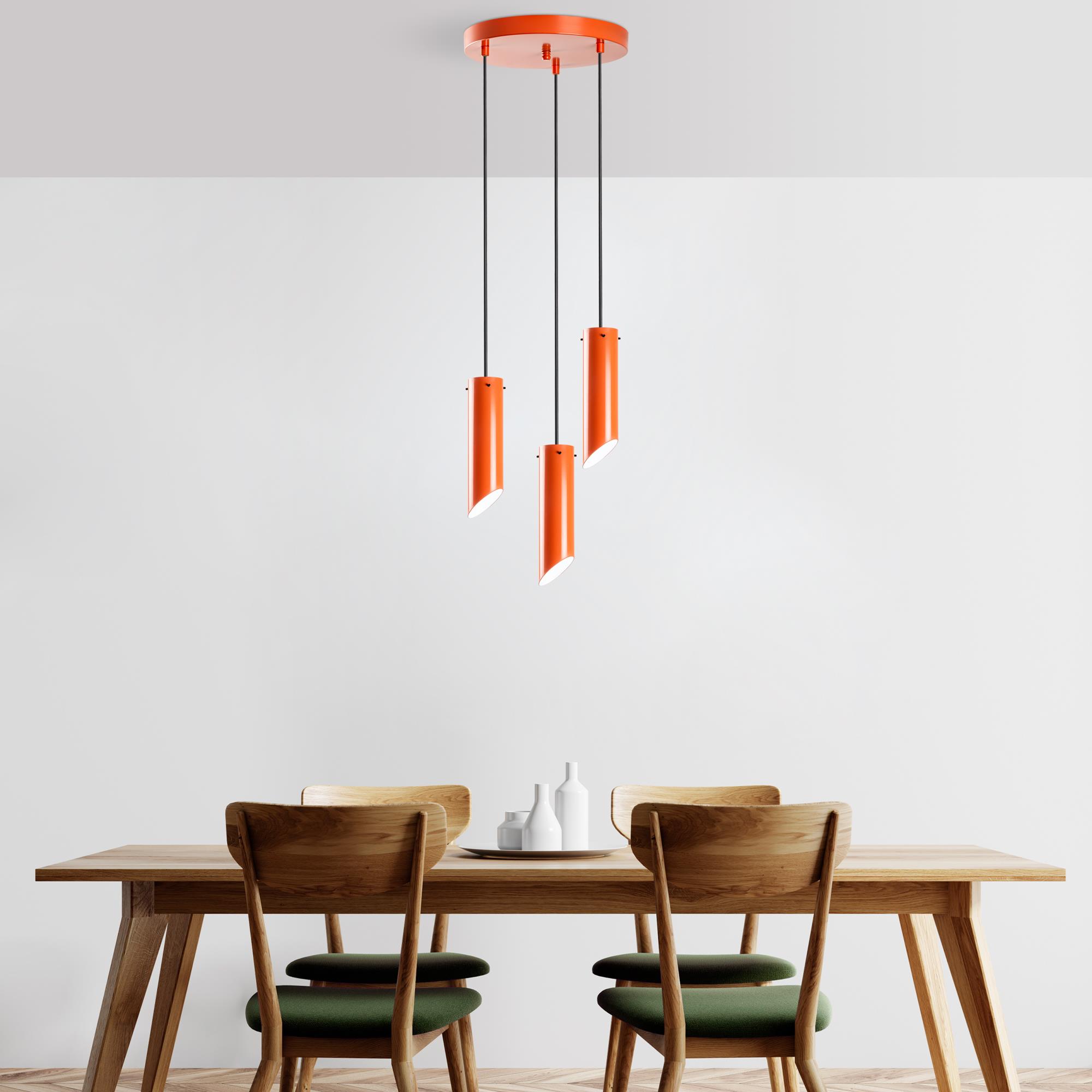KESIK-6916-ORANGE, METAL SIVAMA 3'LÜ TEPSİ SARKIT