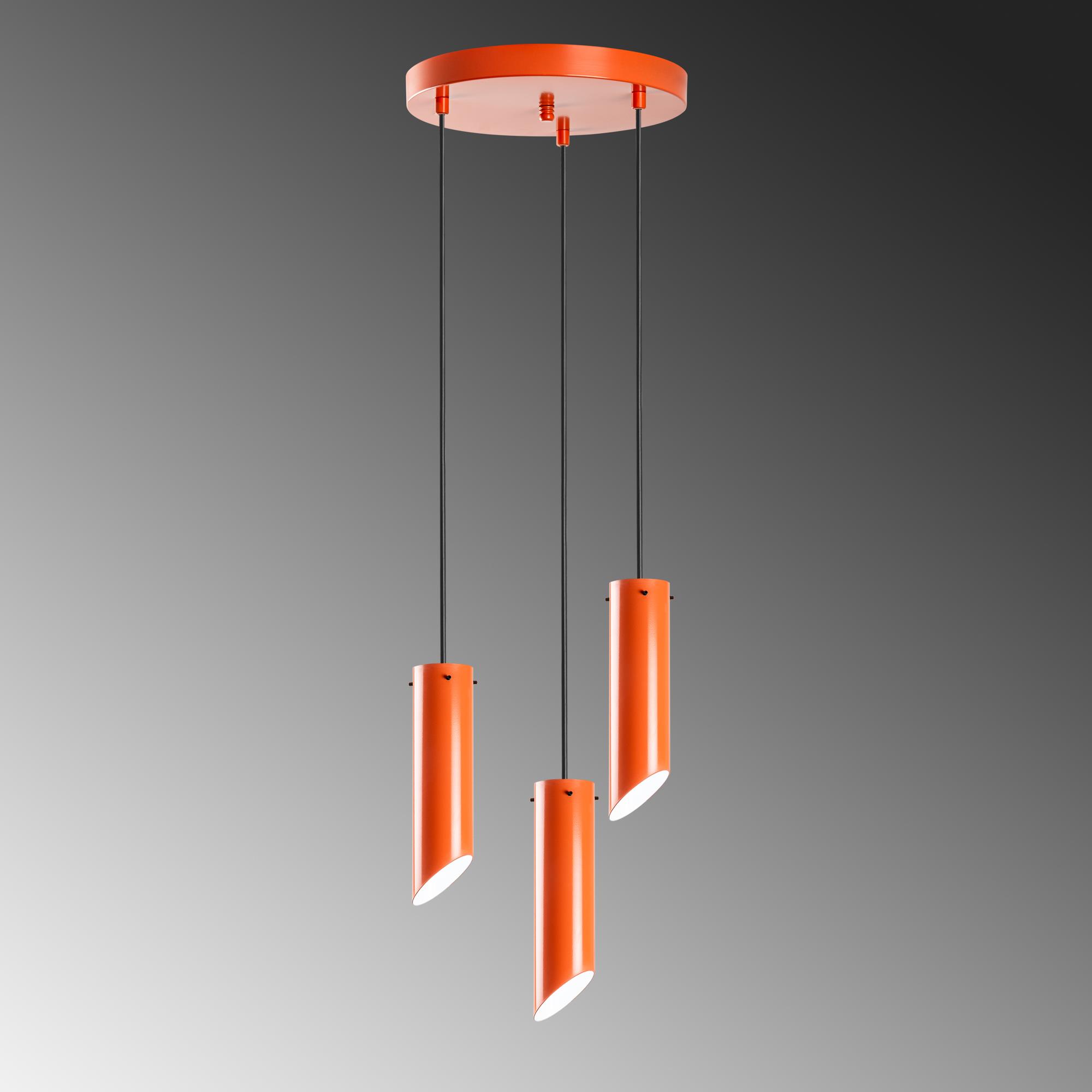 KESIK-6916-ORANGE, METAL SIVAMA 3'LÜ TEPSİ SARKIT