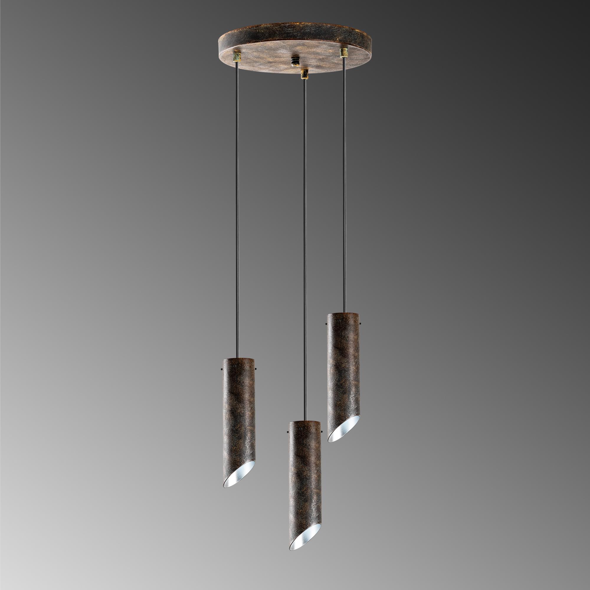 KESIK-6916-RETRO, METAL 3'LÜ TEPSİ SARKIT