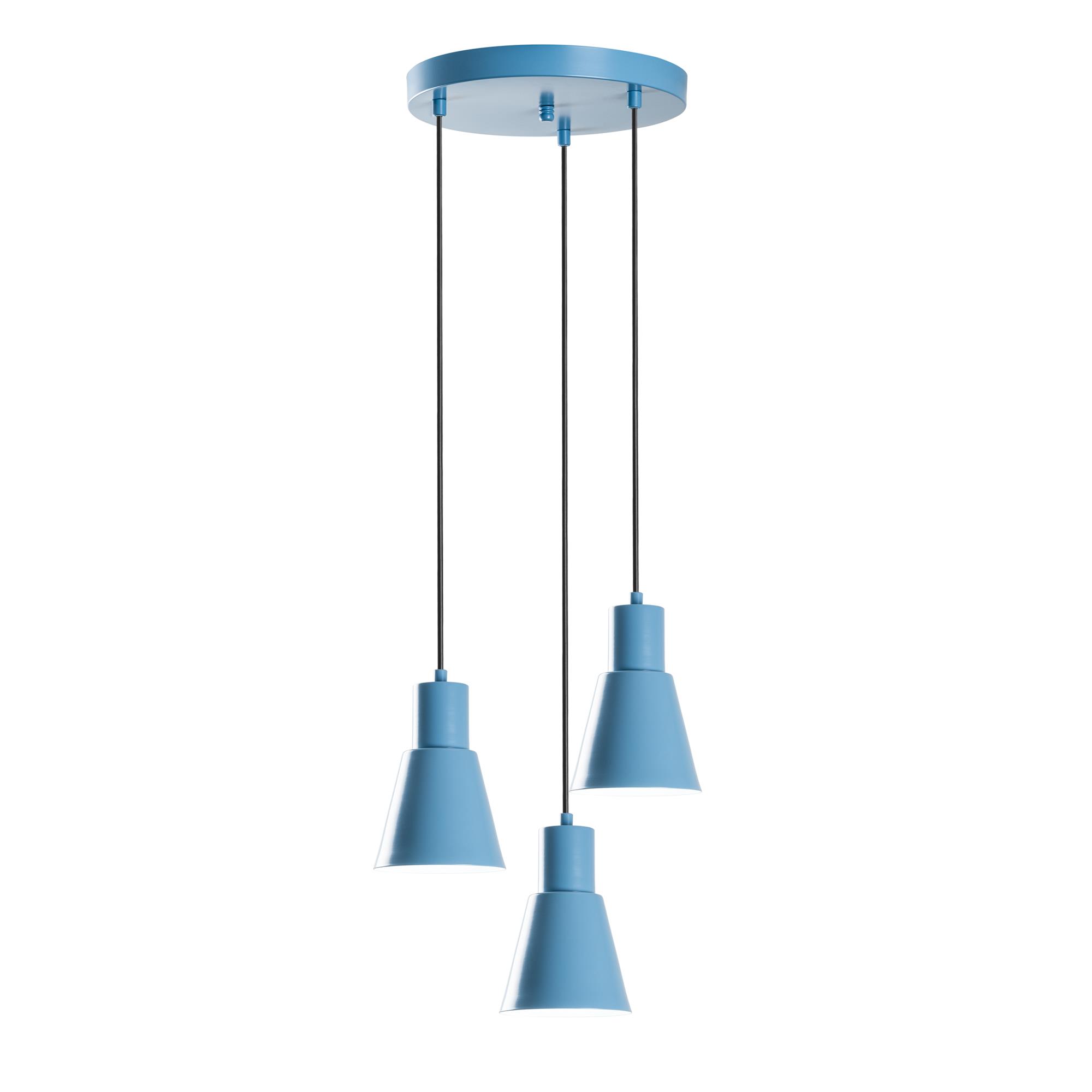 KONIKKEM-6357-3-LIGHTBLUE, METAL SIVAMA 3'LÜ TEPSİ SARKIT