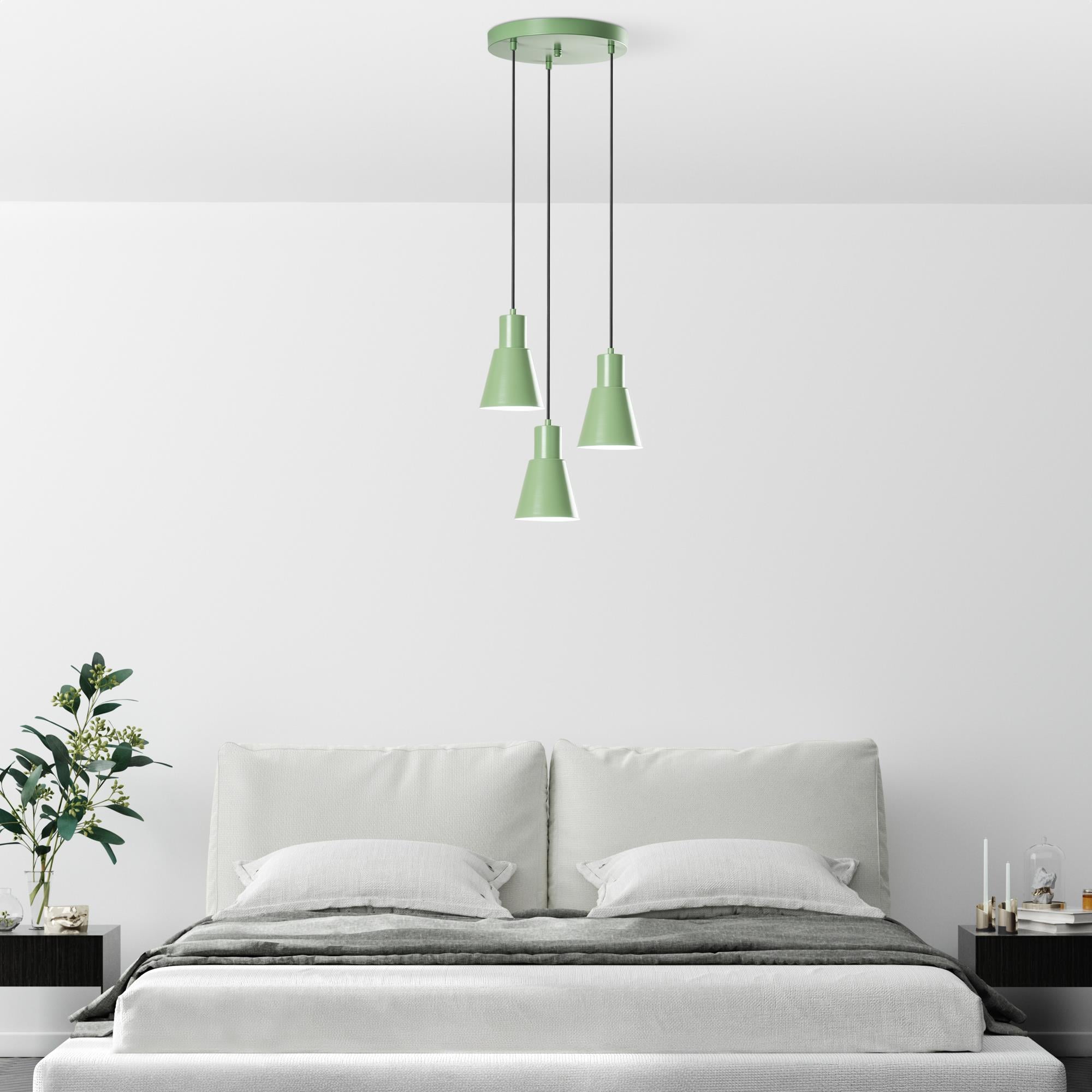 KONIKKEM-6357-3-MINTGREEN, METAL SIVAMA 3'LÜ TEPSİ SARKIT