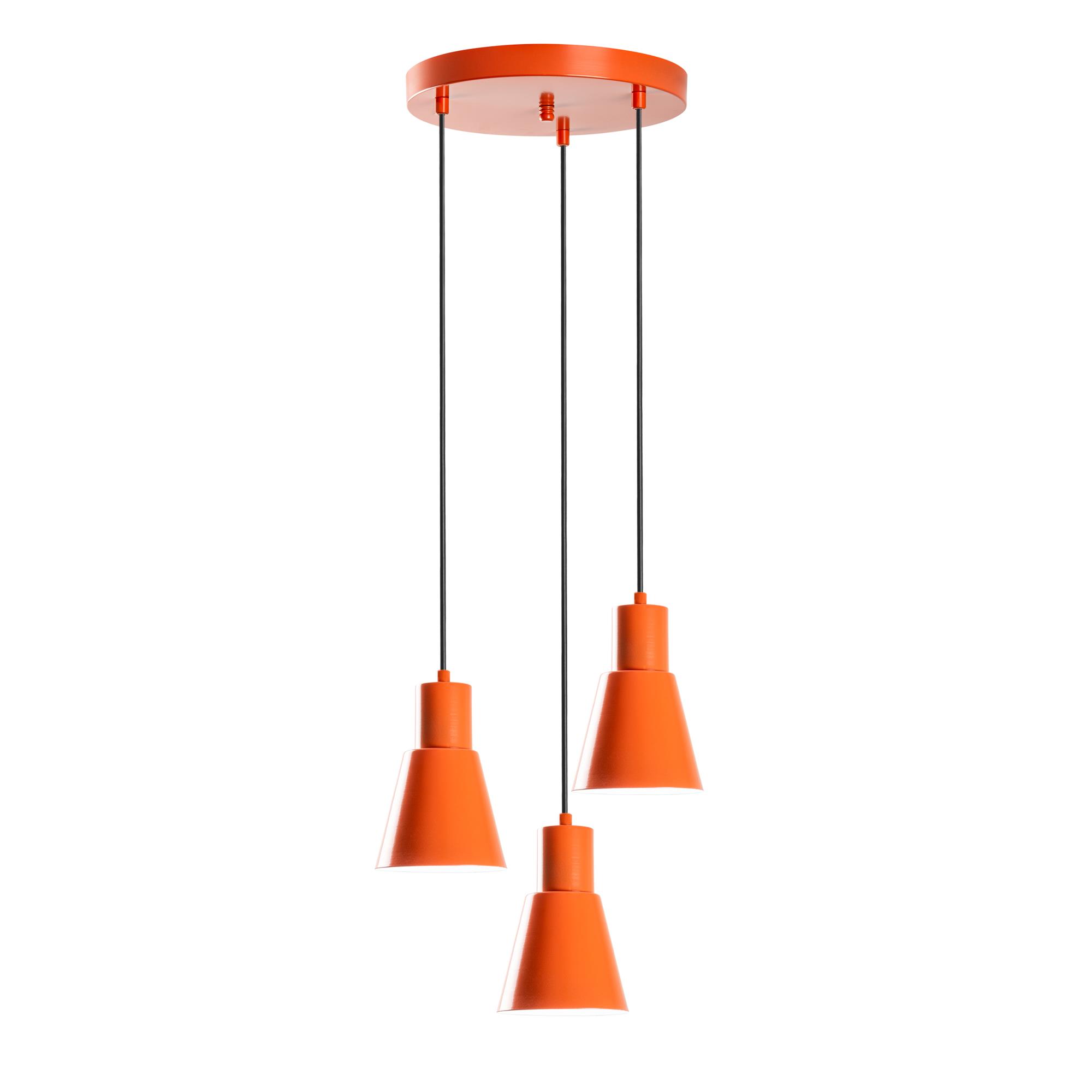 KONIKKEM-6357-3-ORANGE, METAL SIVAMA 3'LÜ TEPSİ SARKIT
