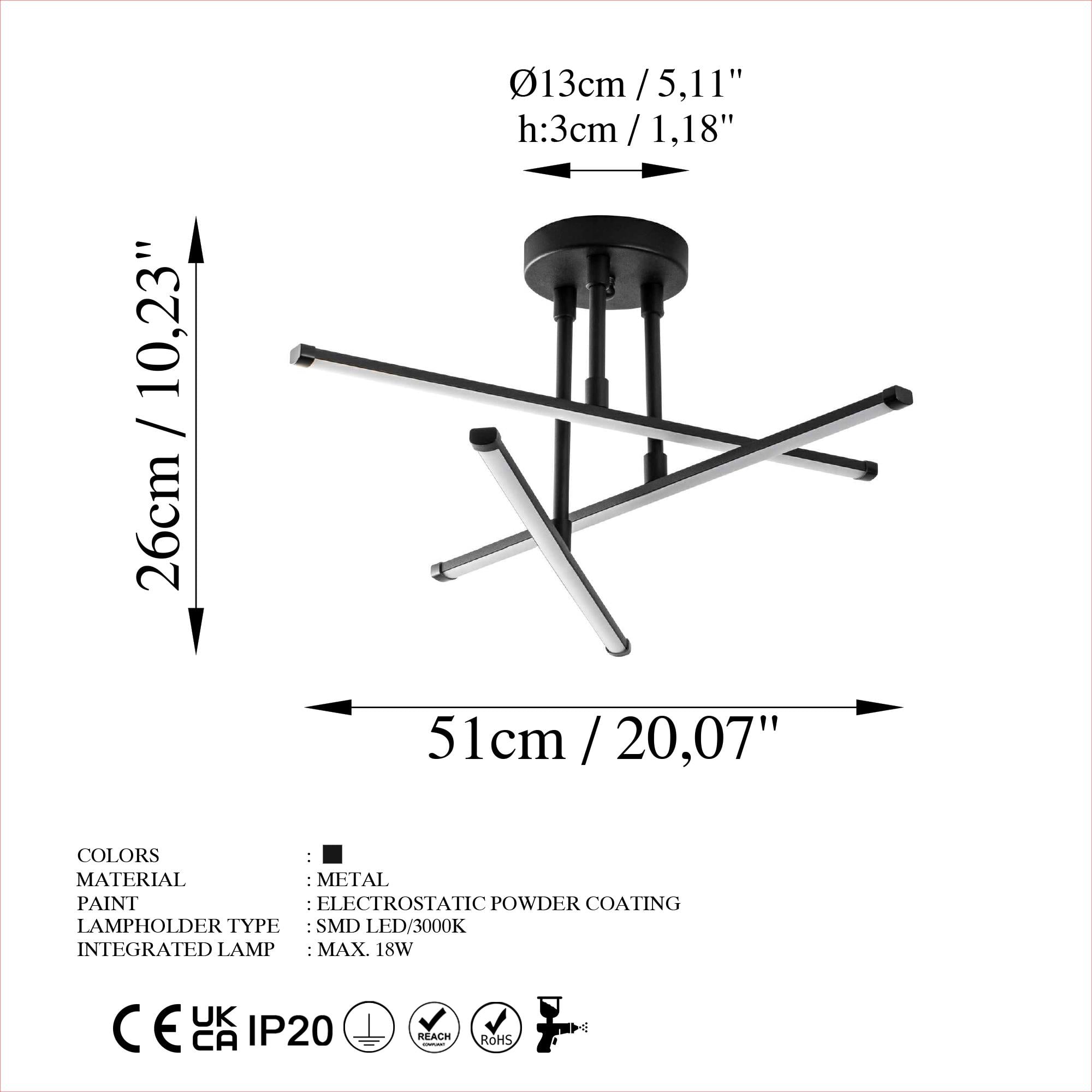 LEDFLOWER-13649, LED'Lİ PLAFÖNYER