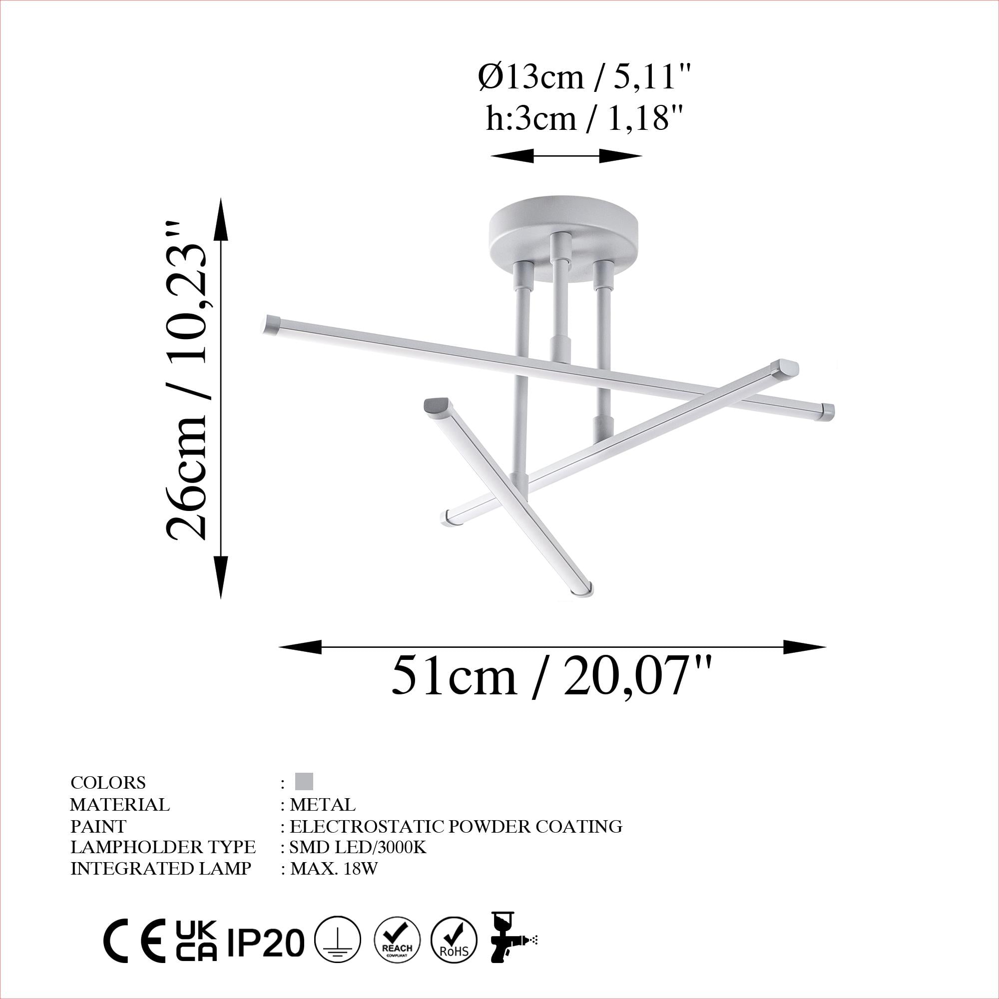LEDFLOWER-13651, LED'Lİ PLAFÖNYER