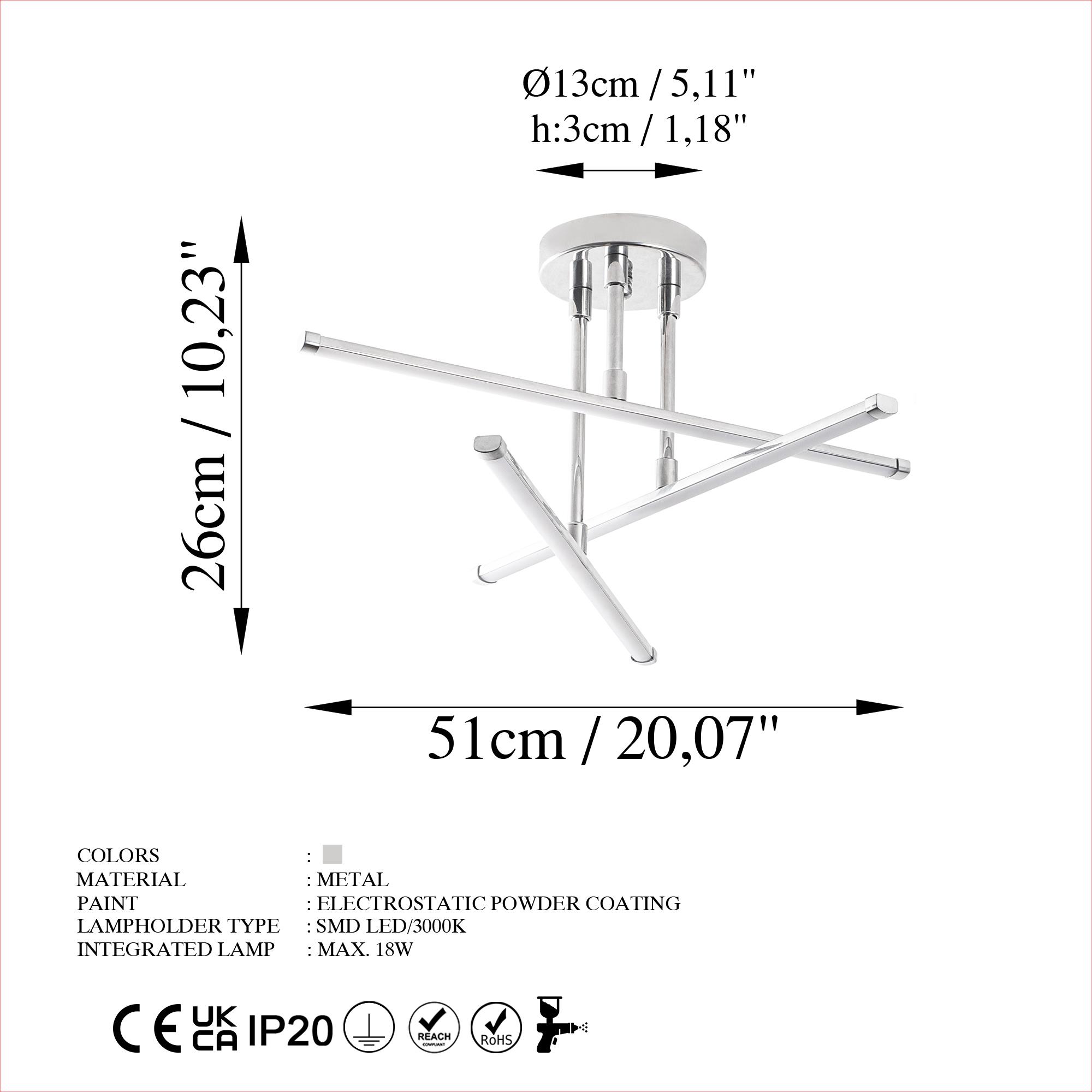 LEDFLOWER-13652, LED'Lİ PLAFÖNYER