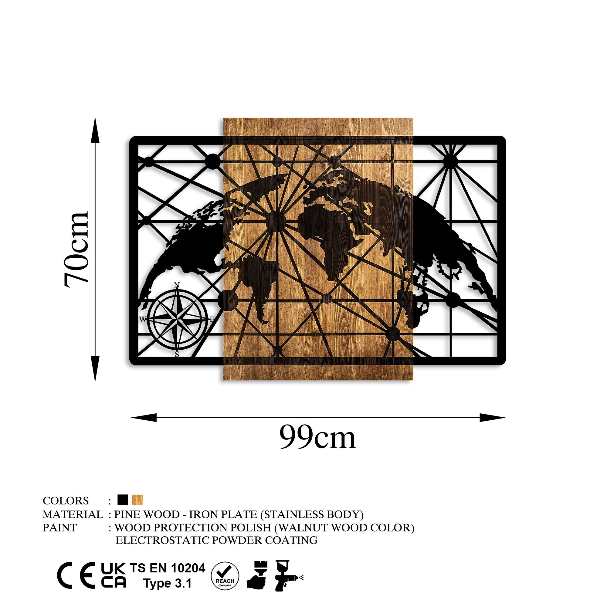 MA-421 METAL AHŞAP DUVAR PANOLARI