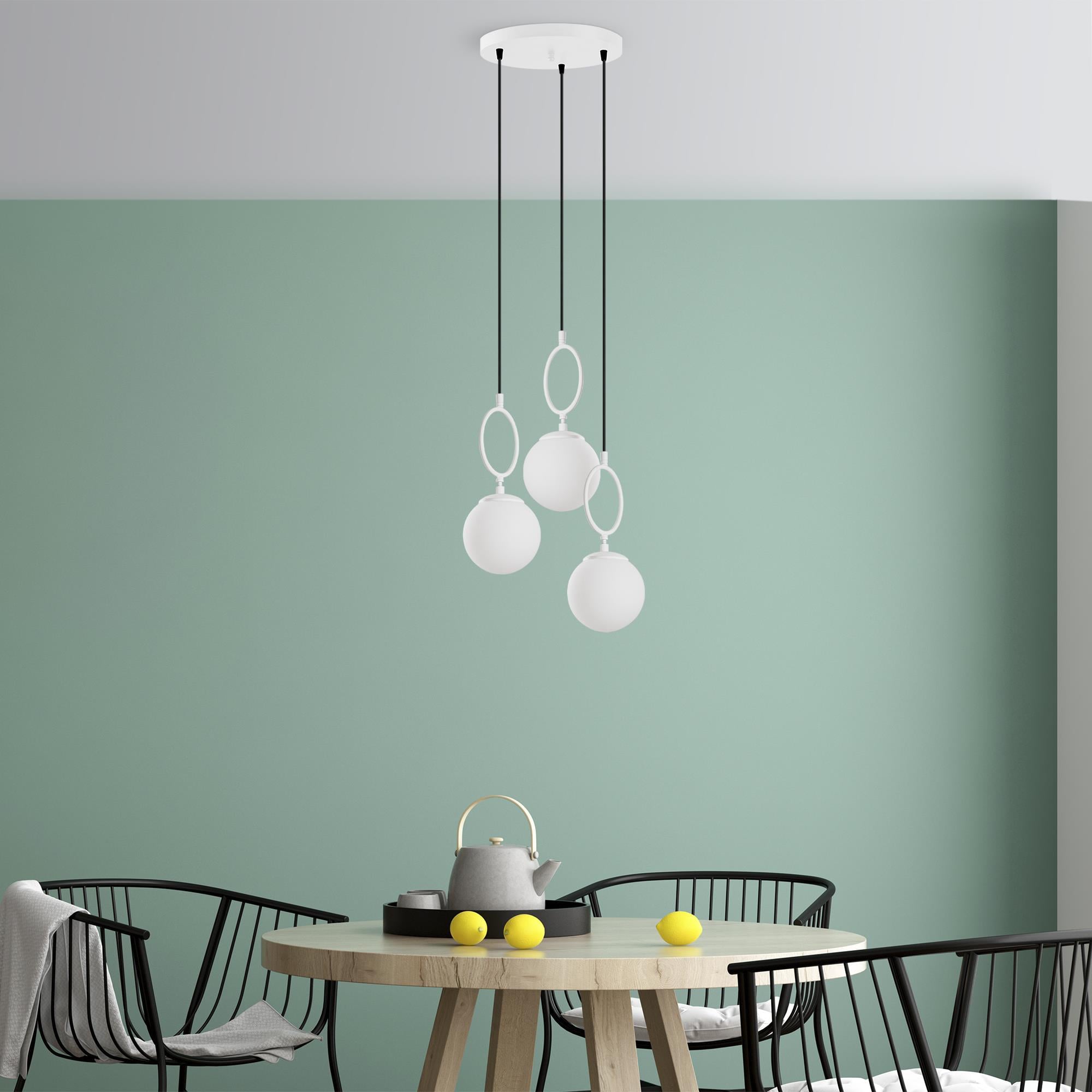 RING-13437, CAMLI 3'LÜ TEPSİ SARKIT