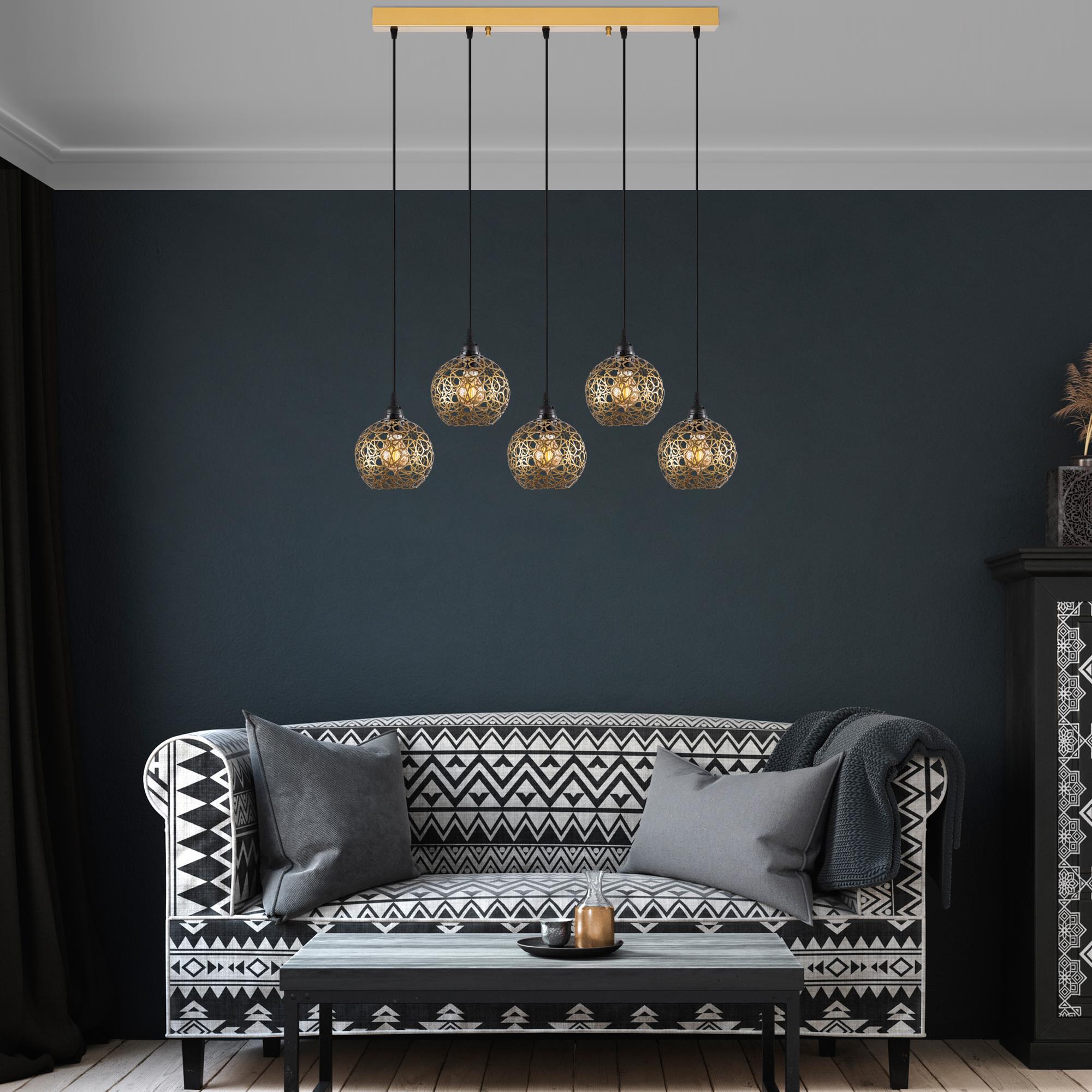 SELCUKLU-MR-789-1, METAL 5'Lİ SIRALI  SARKIT
