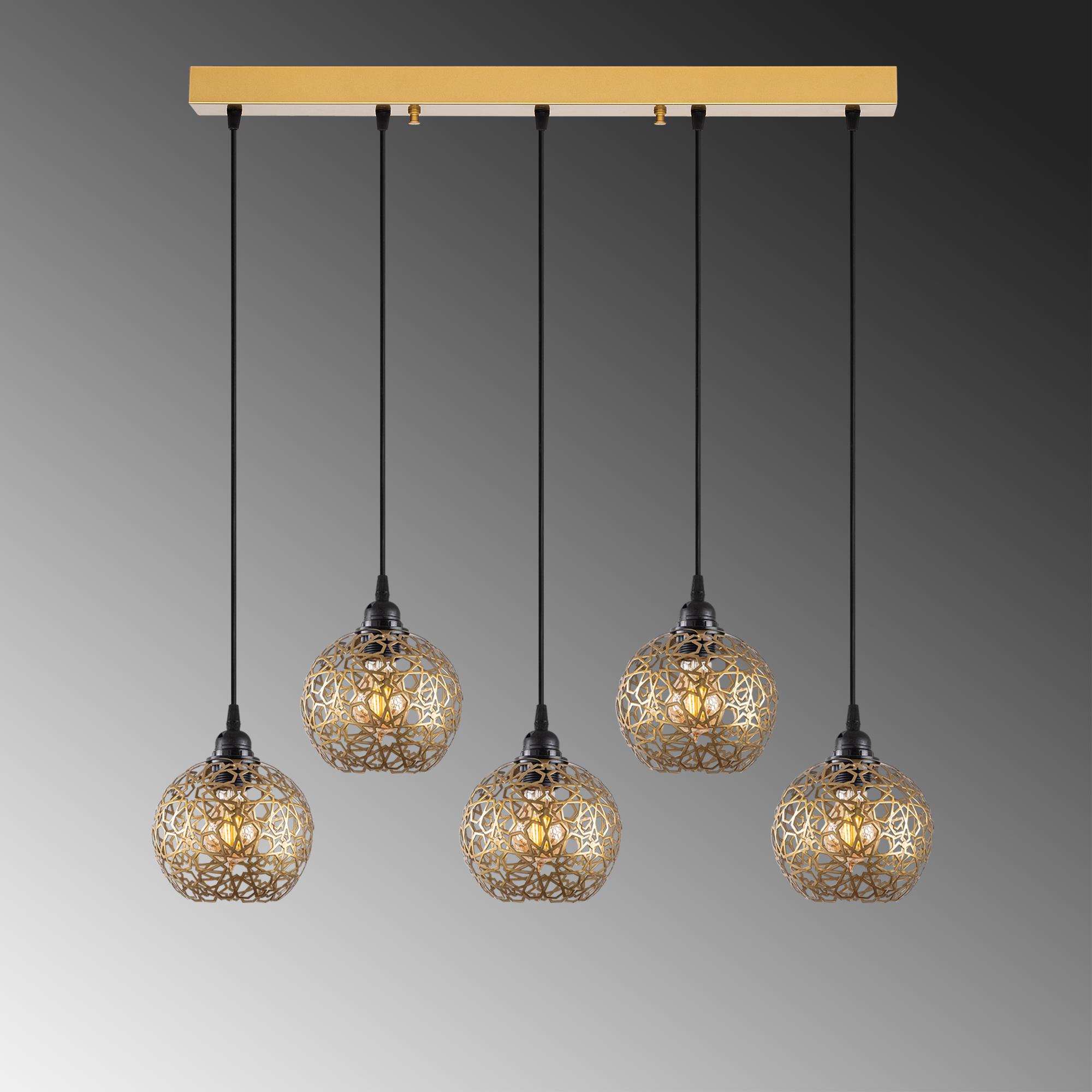 SELCUKLU-MR-789-1, METAL 5'Lİ SIRALI  SARKIT