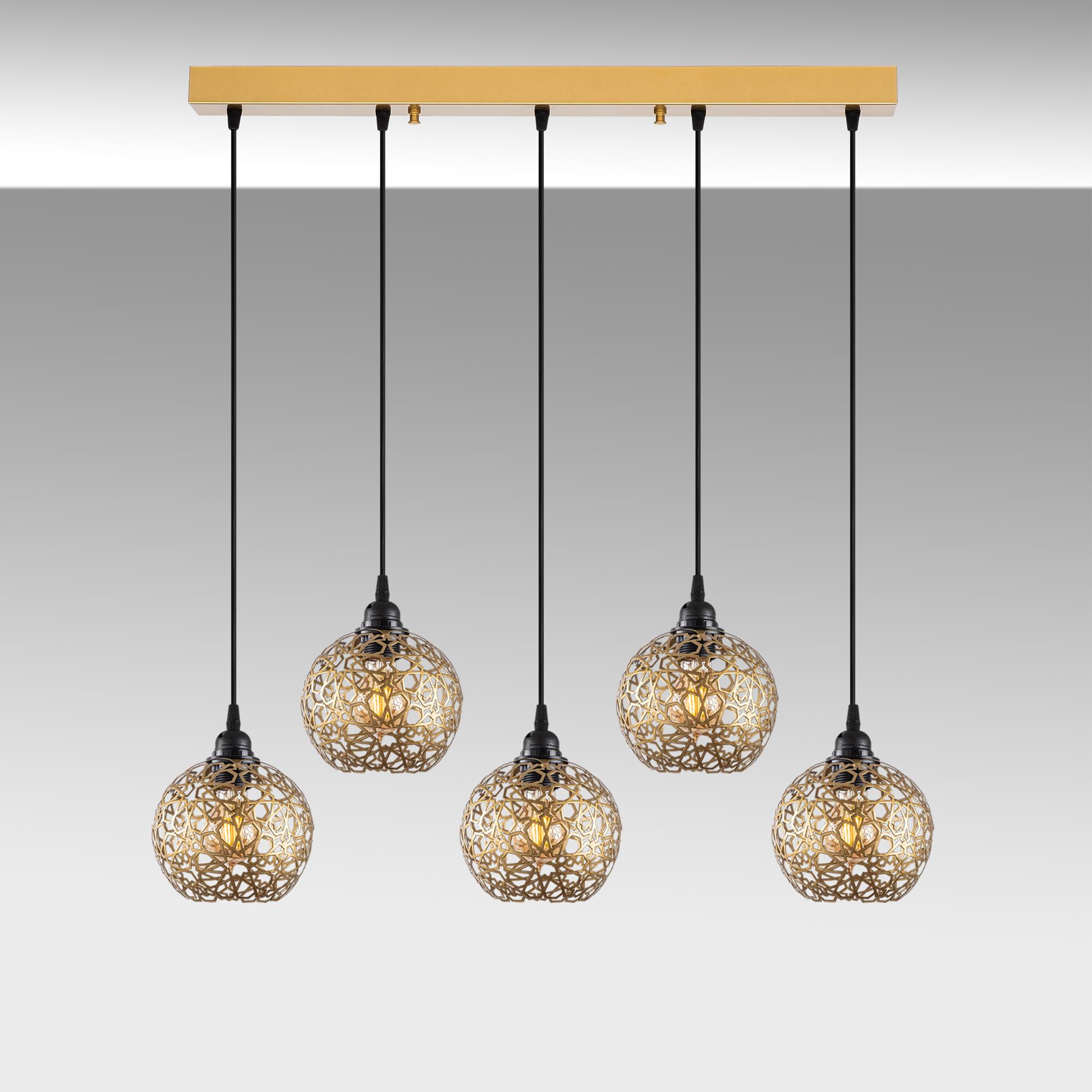 SELCUKLU-MR-789-1, METAL 5'Lİ SIRALI  SARKIT