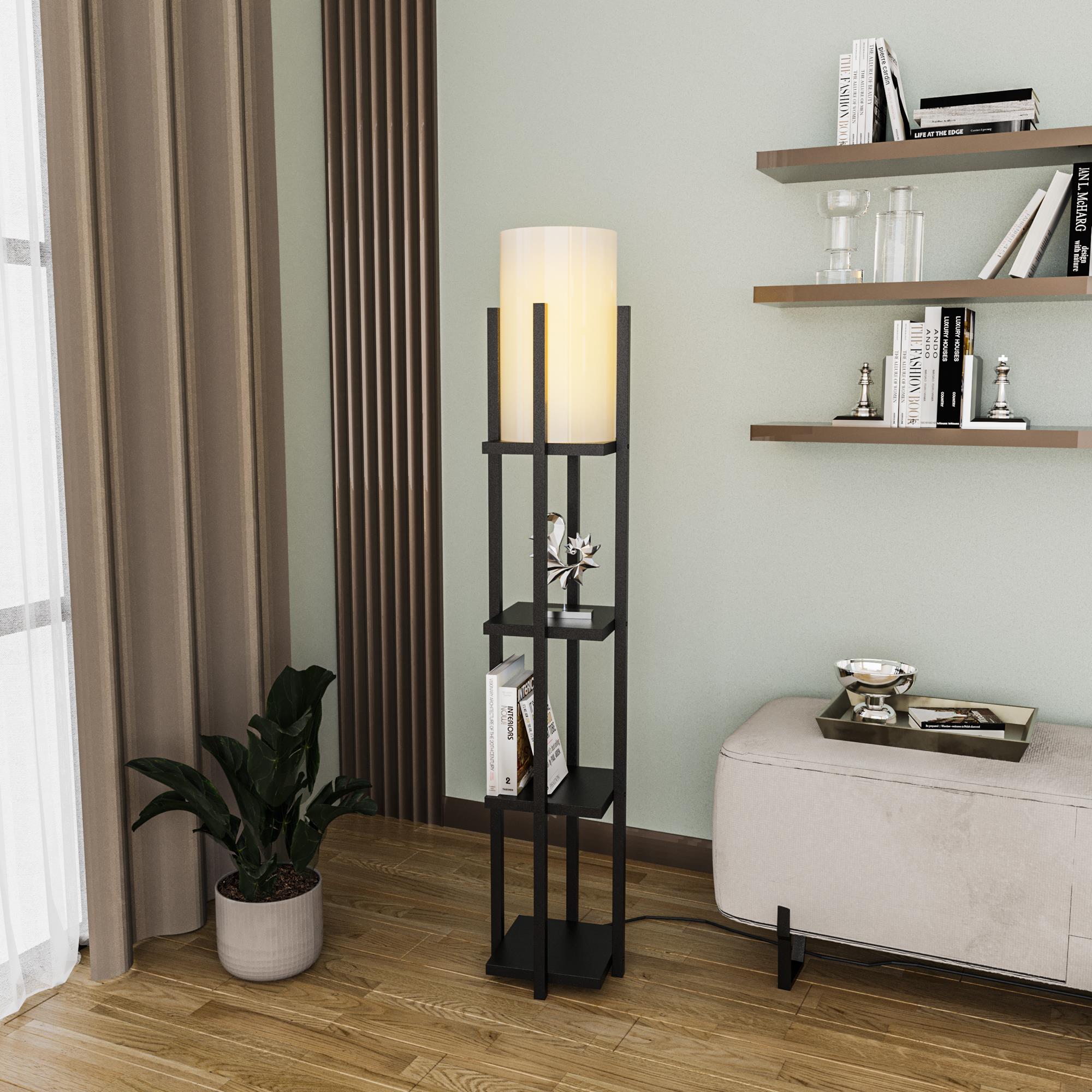 SHELFLAMP-8111, ABAJUR BAŞLIKLI TEKLİ LAMBADER 