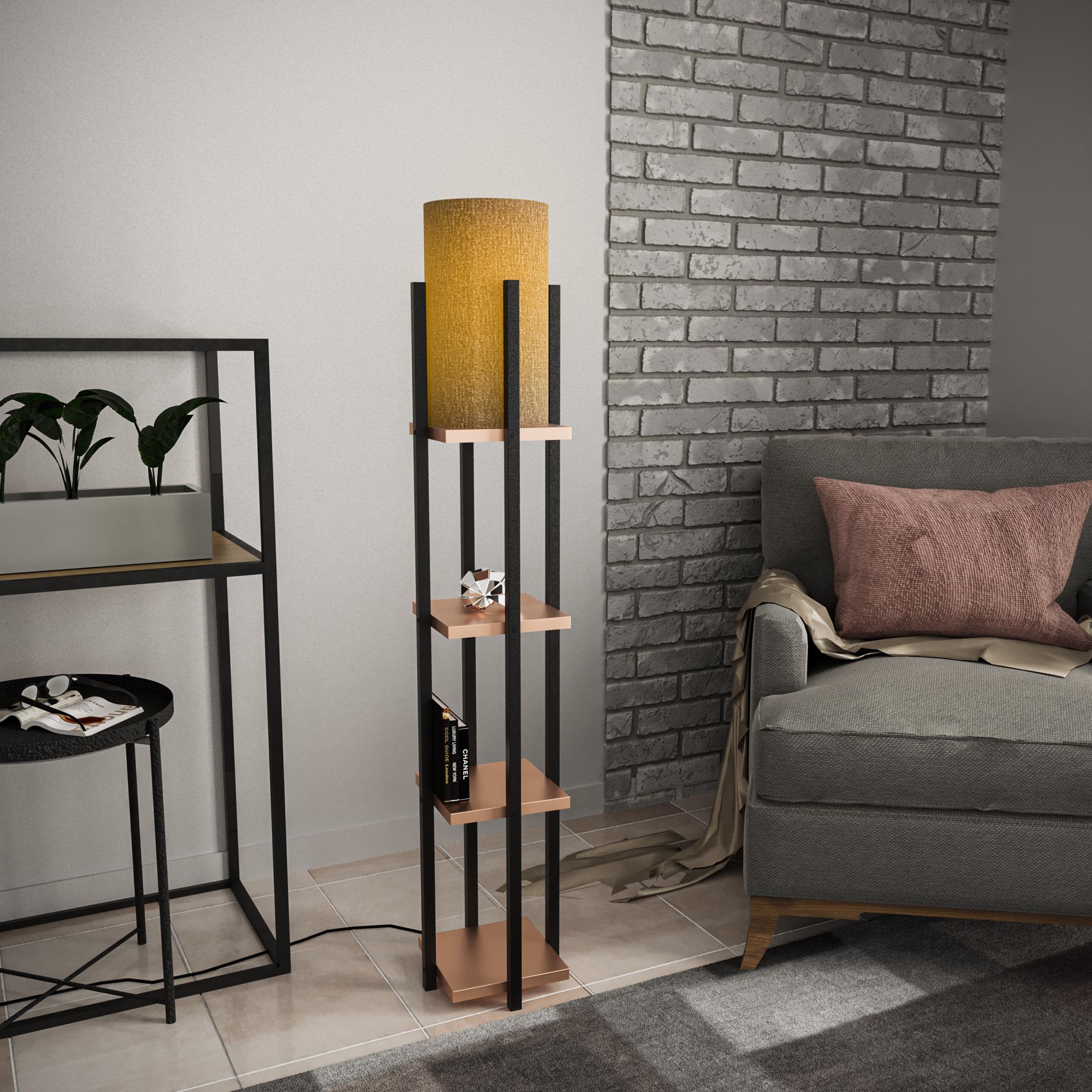 SHELFLAMP-8114, ABAJUR BAŞLIKLI TEKLİ LAMBADER 