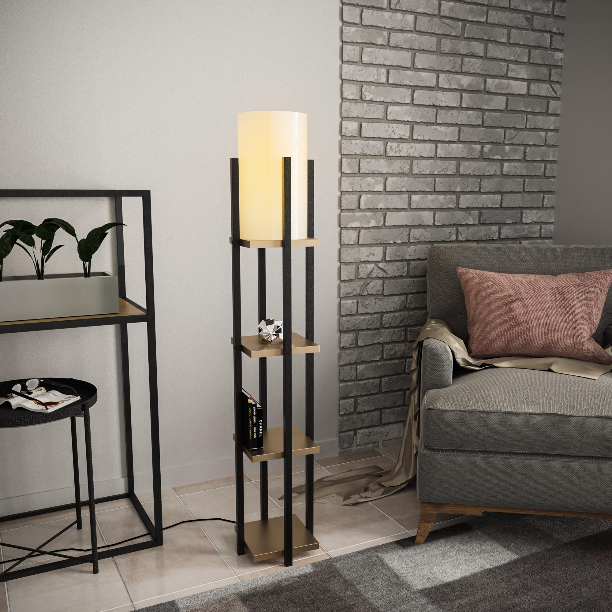 SHELFLAMP-8115, ABAJUR BAŞLIKLI TEKLİ LAMBADER 