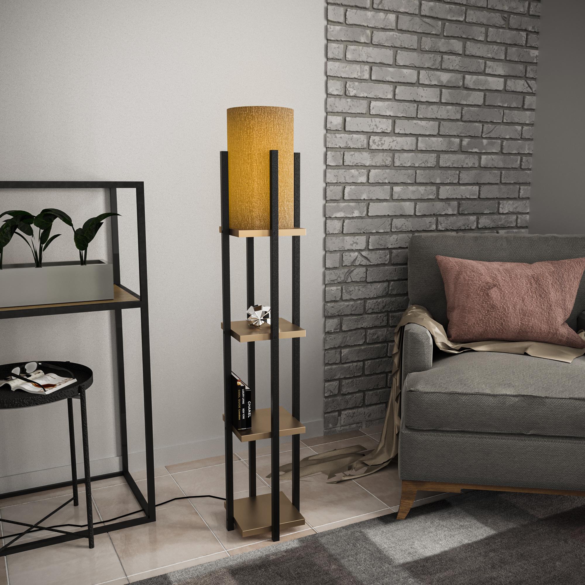SHELFLAMP-8116, ABAJUR BAŞLIKLI TEKLİ LAMBADER 