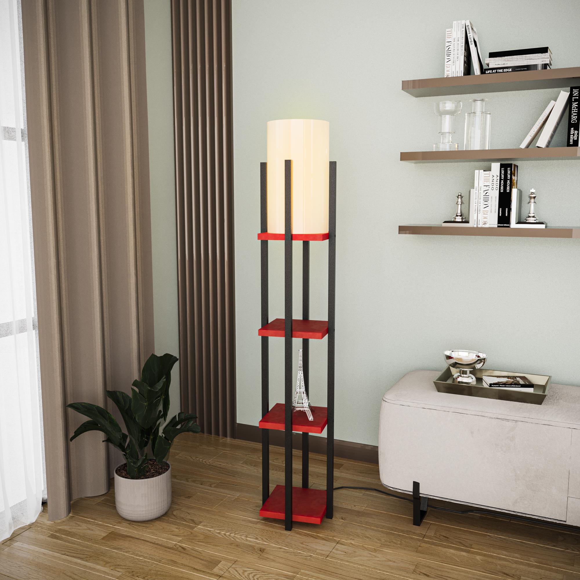 SHELFLAMP-8117, ABAJUR BAŞLIKLI TEKLİ LAMBADER 